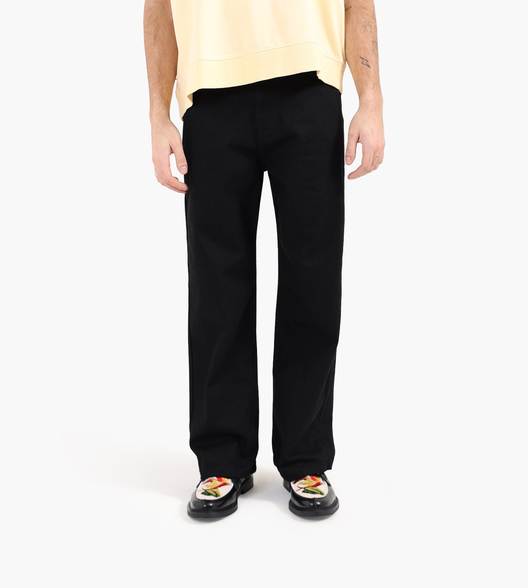 Arte Antwerp Circle Logo Pocket Pants Black