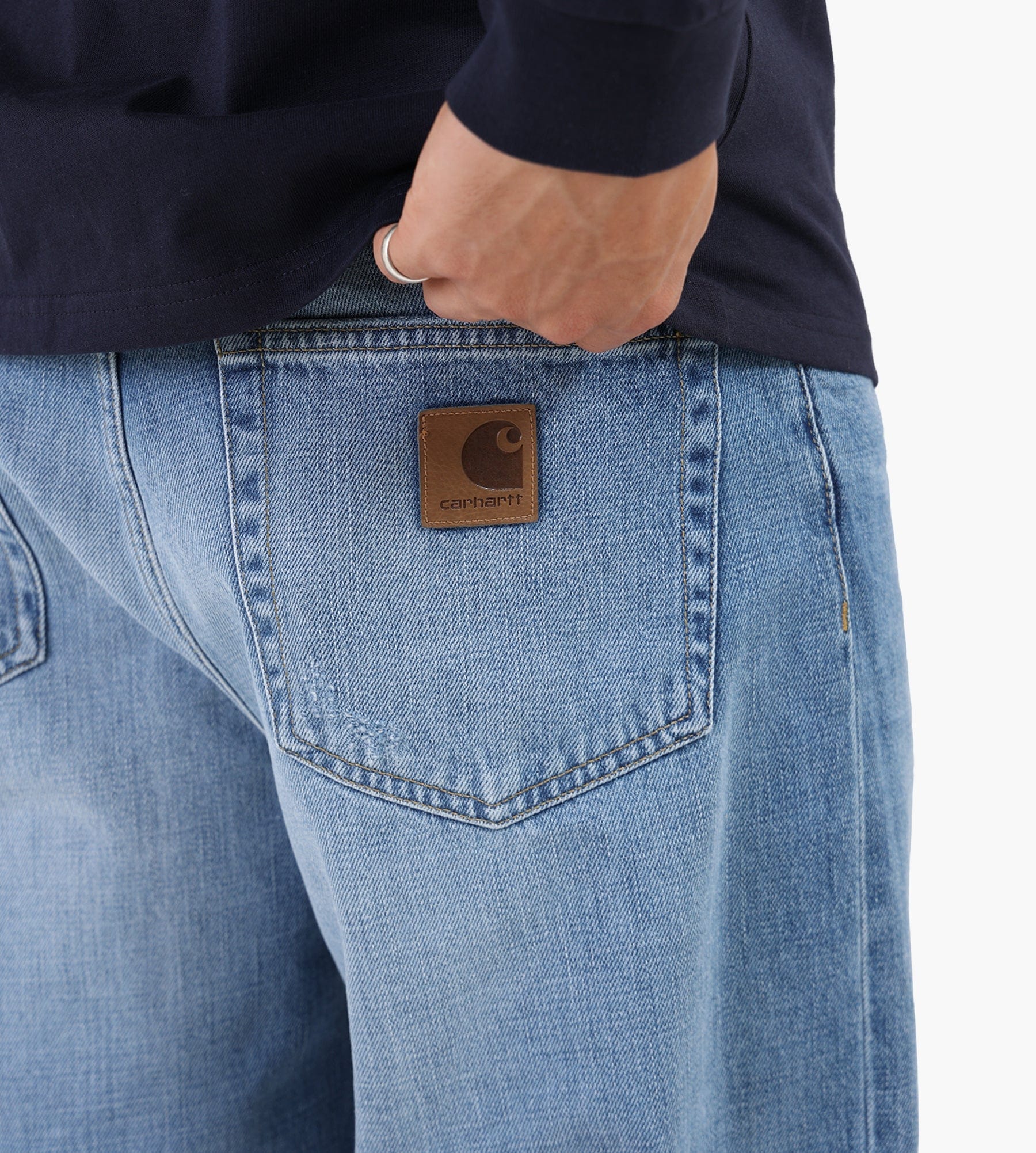 Carhartt WIP Aaron Pant Blue Burst Washed
