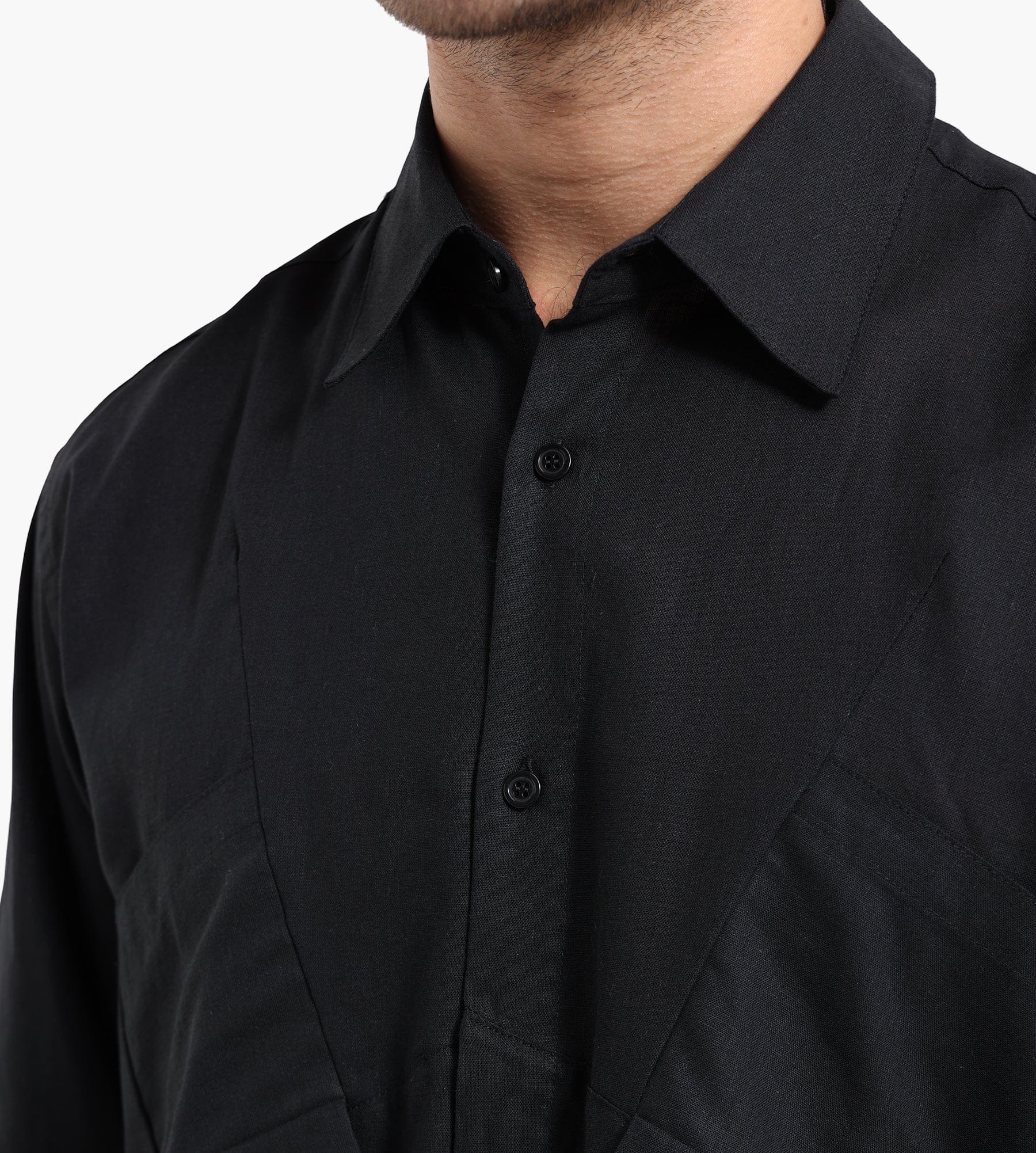 J.L-A.L Pieck Shirt Shungite Black