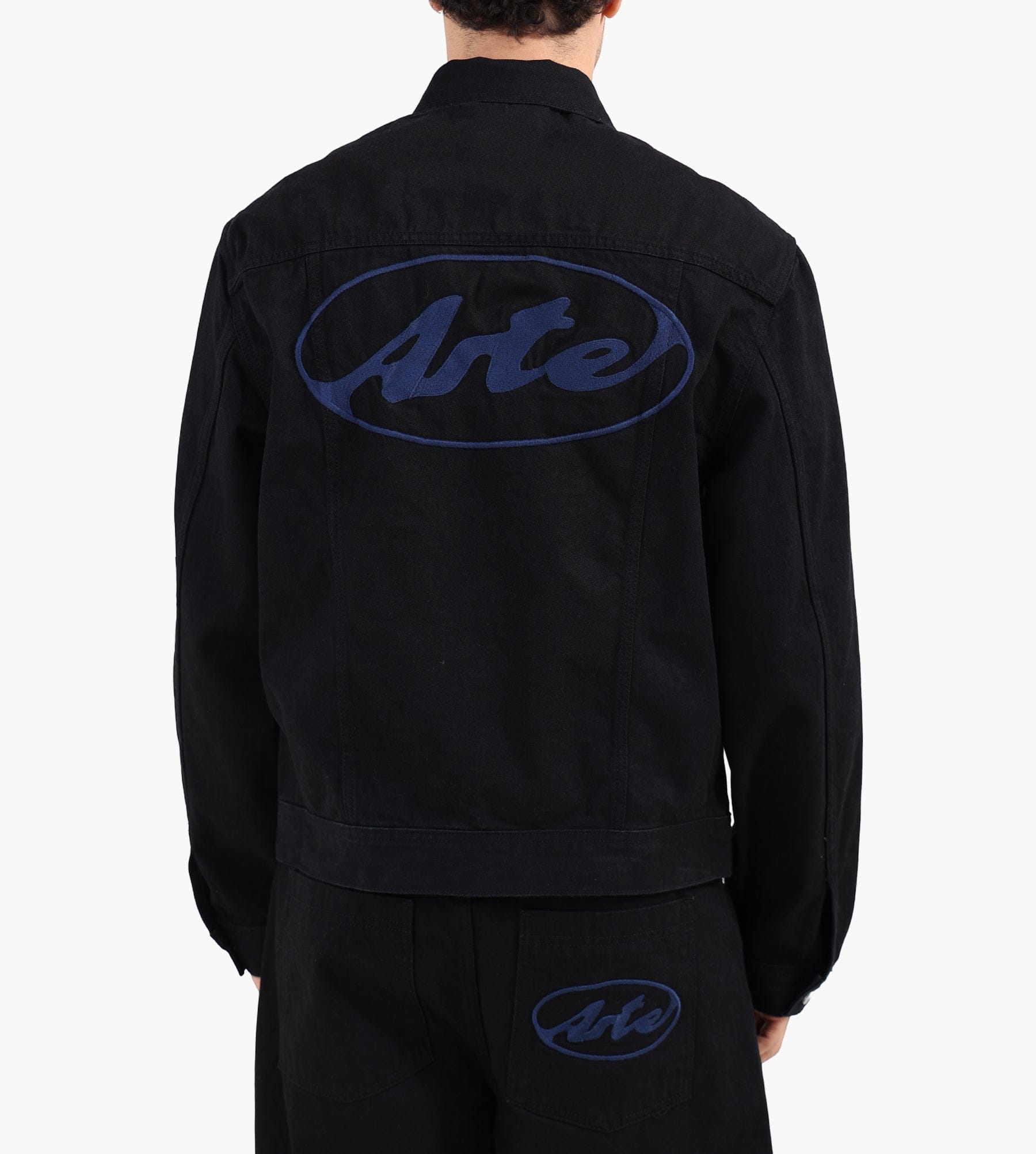 Arte Antwerp Circle Logo Jeans Jacket Black