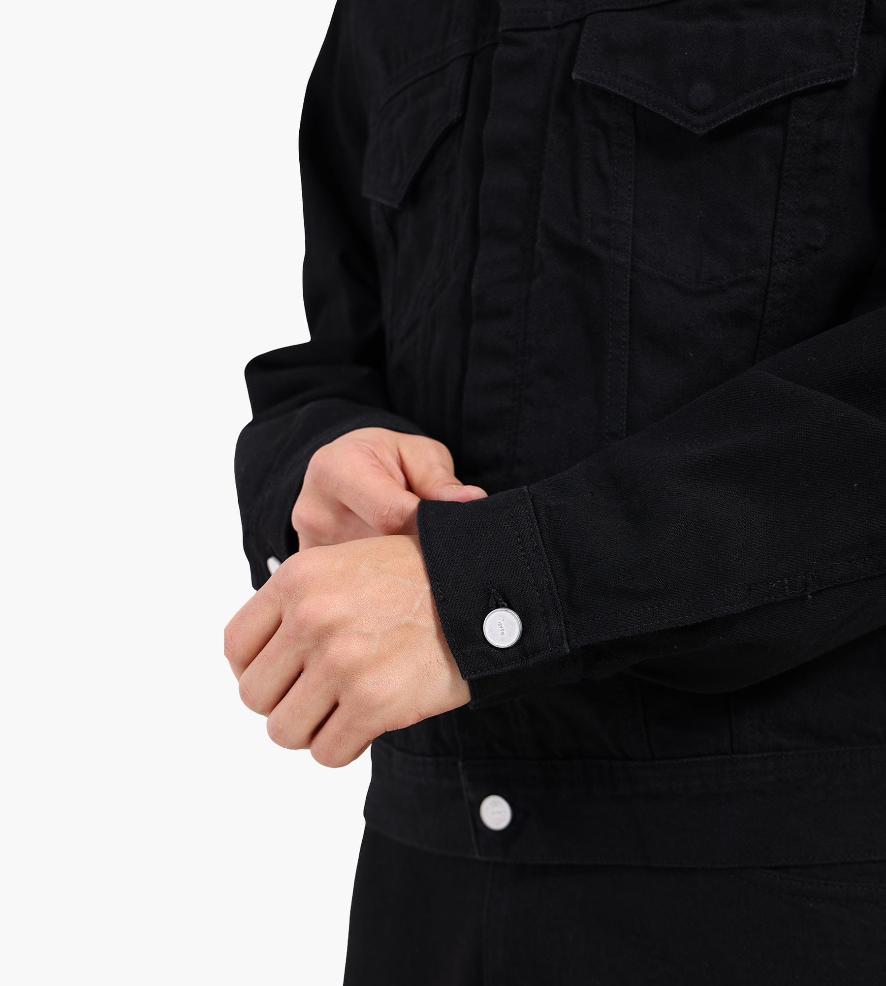 Arte Antwerp Circle Logo Jeans Jacket Black