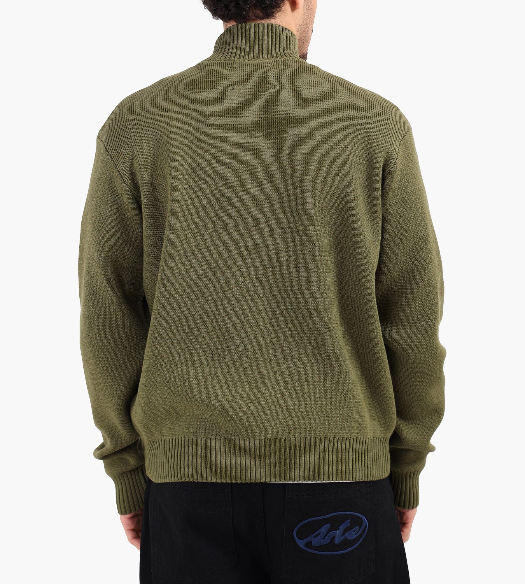 Arte Antwerp Diels Collar Cardigan Green