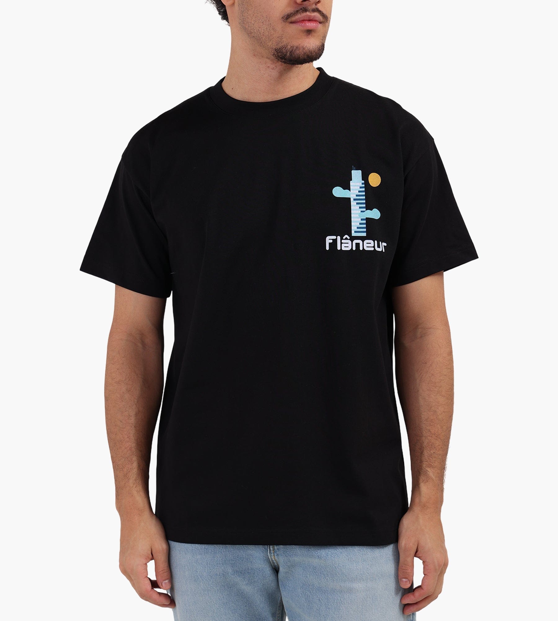 Flâneur Festival Map T-Shirt Black