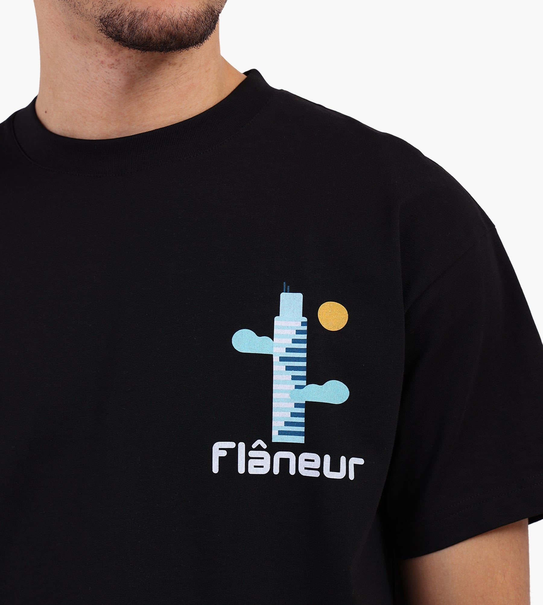 Flâneur Festival Map T-Shirt Black