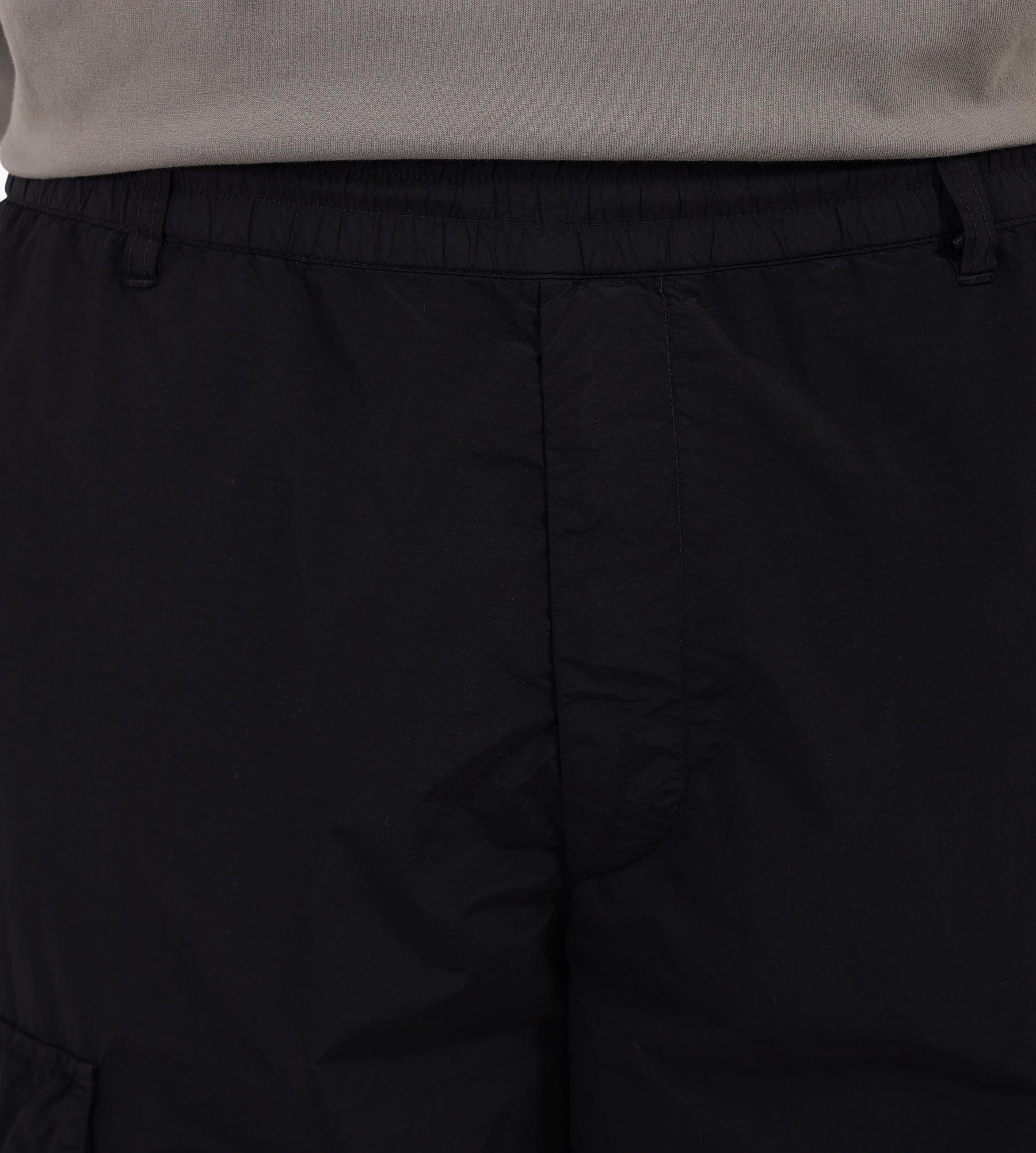 C.P. Company Flatt Nylon Loose Cargo Lens Pants Black
