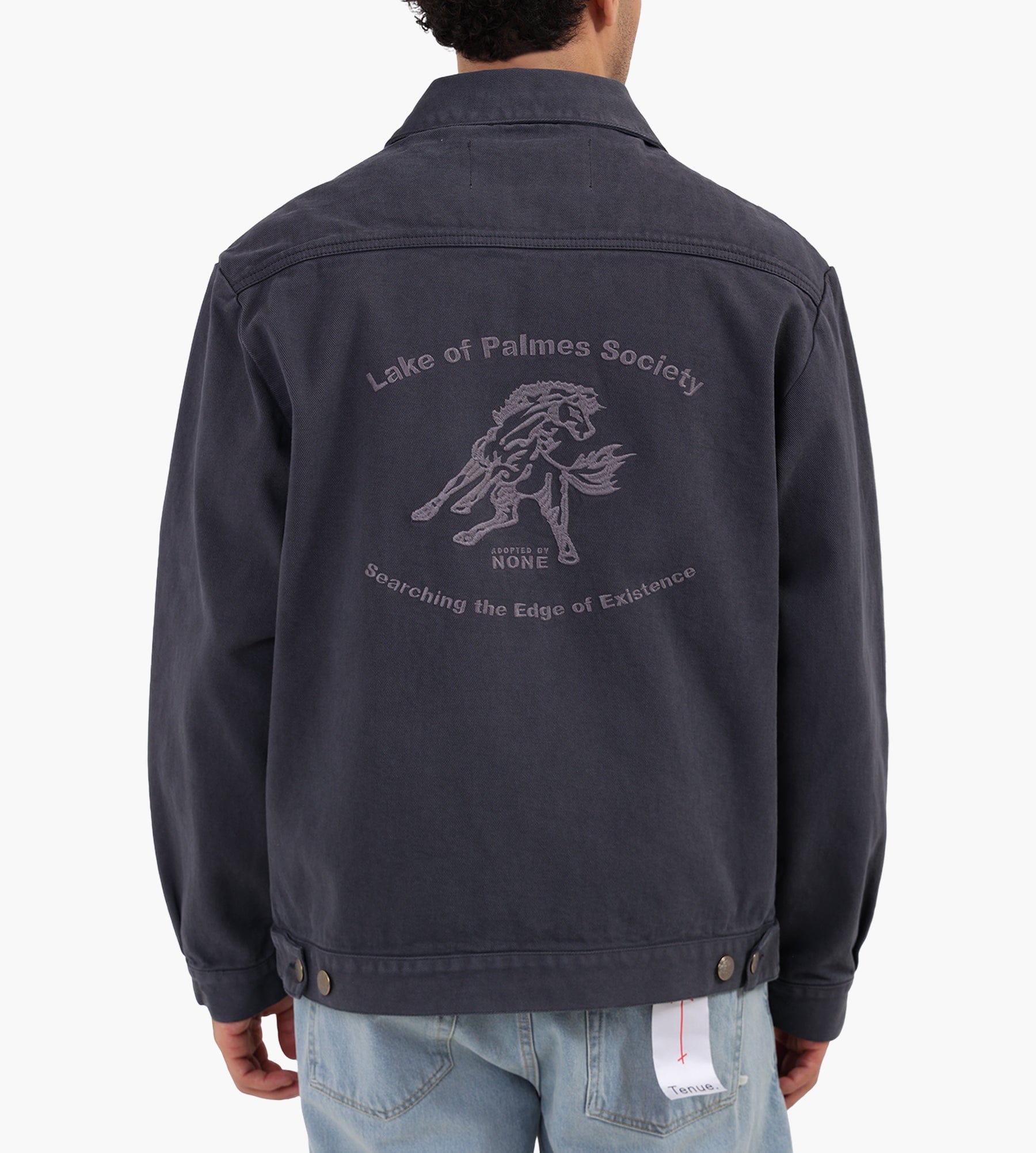 Palmes Lake Zip Jacket Charcoal