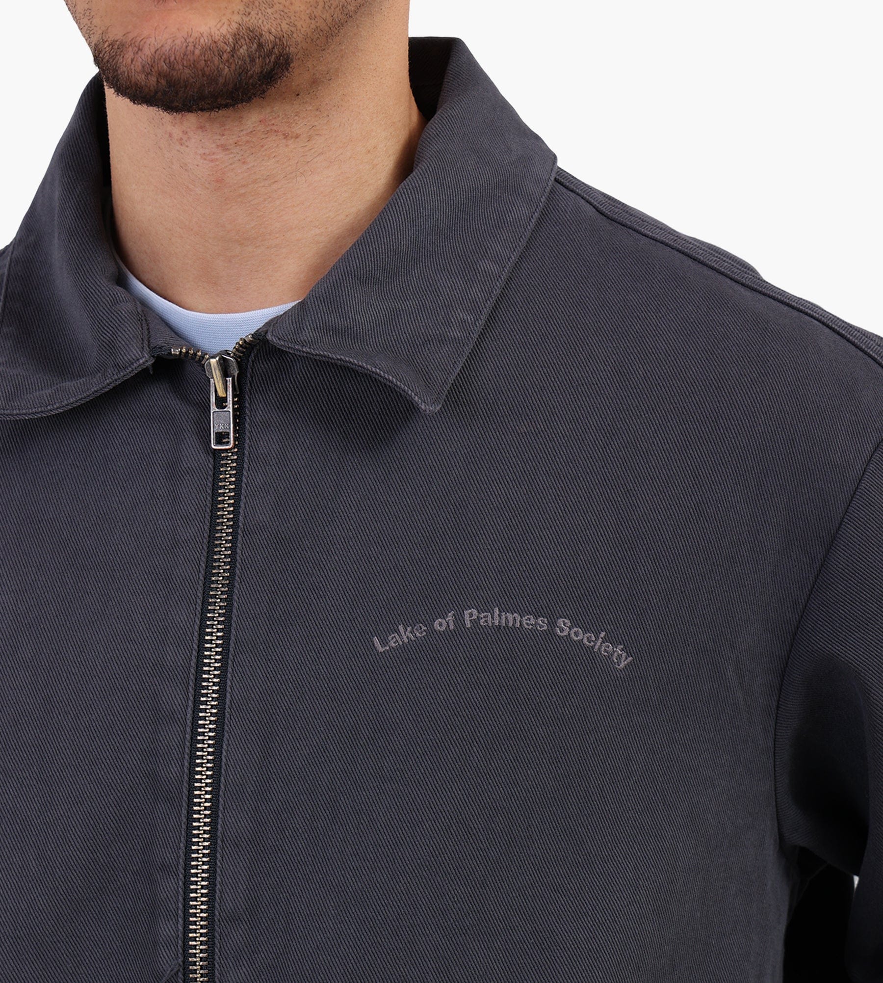 Palmes Lake Zip Jacket Charcoal