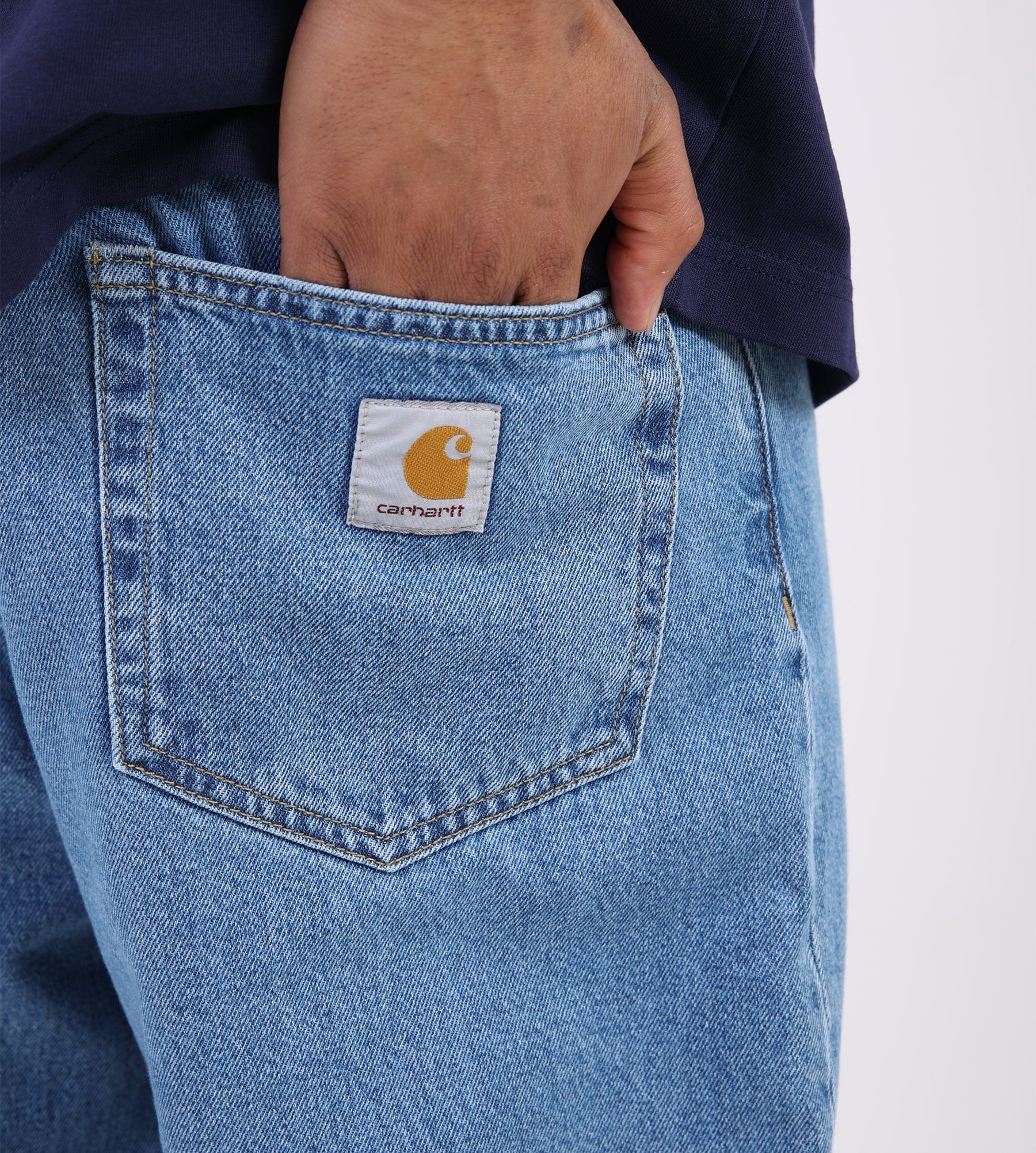 Carhartt WIP Landon Pant Blue Heavy Stone Wash
