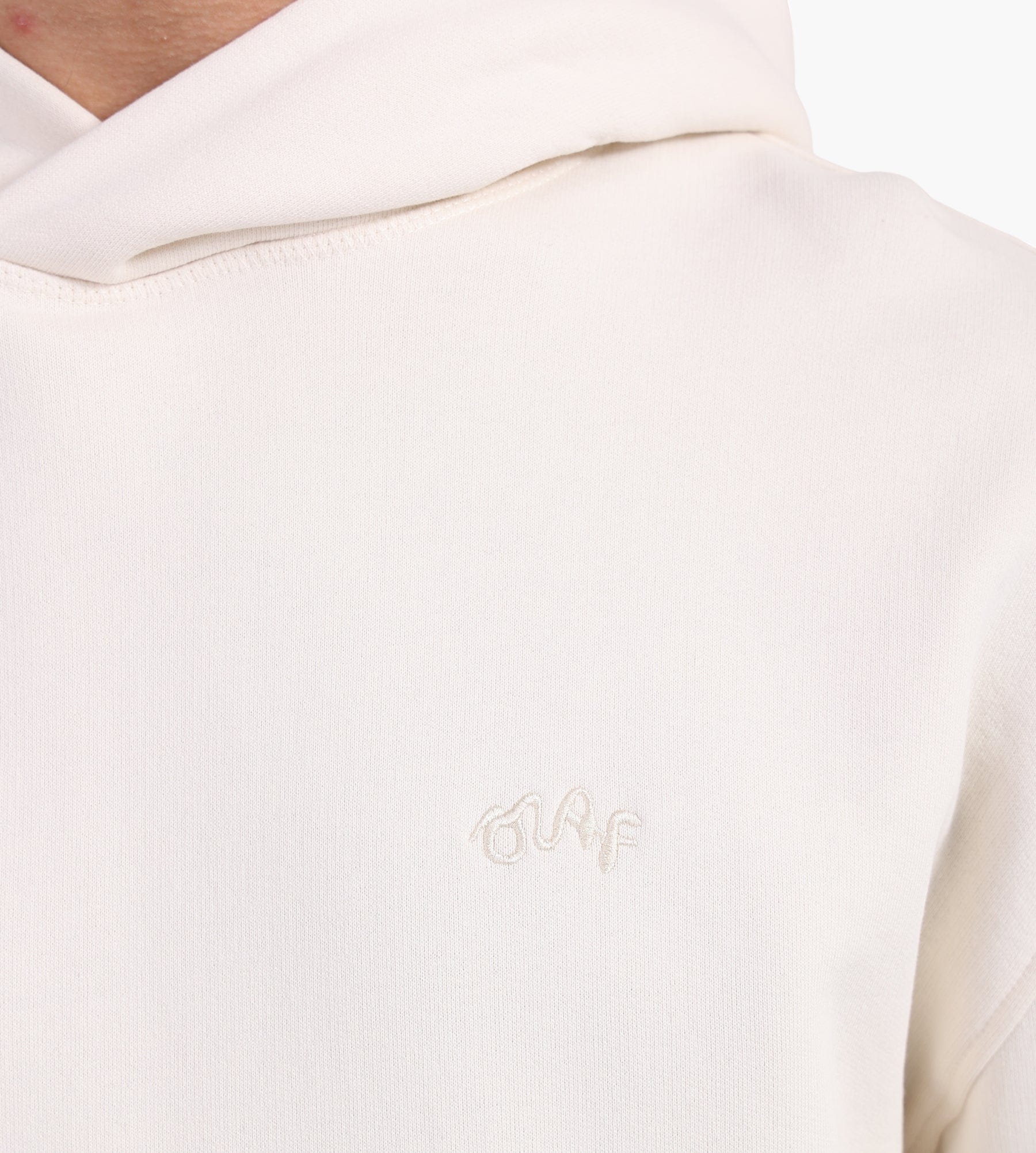OLAF Signature Boxy Hoodie Off White