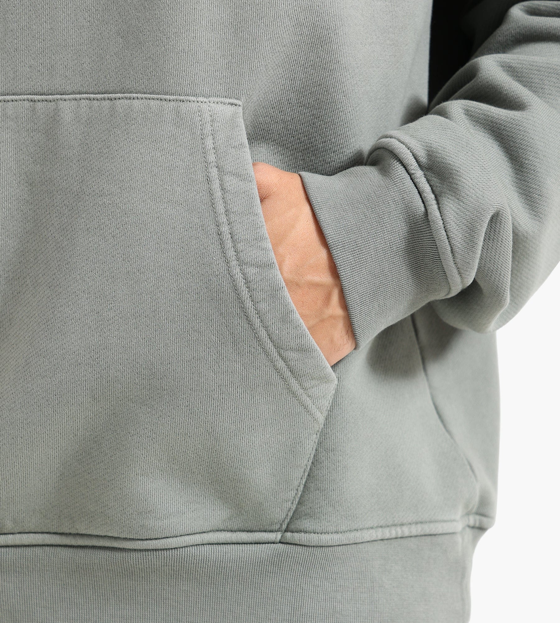 Flâneur Double Logo Hoodie Washed Sage