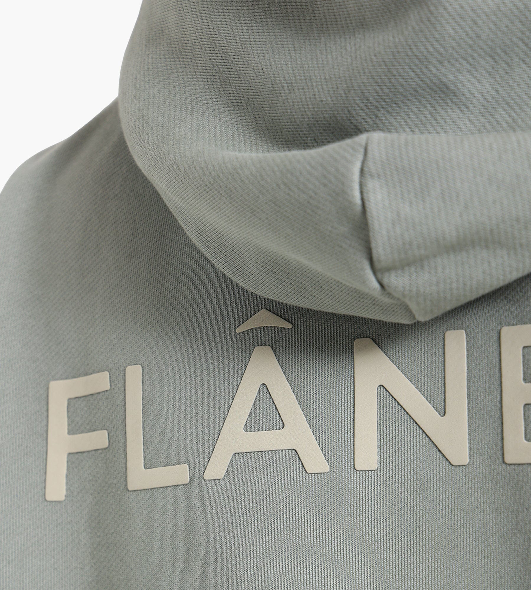 Flâneur Double Logo Hoodie Washed Sage