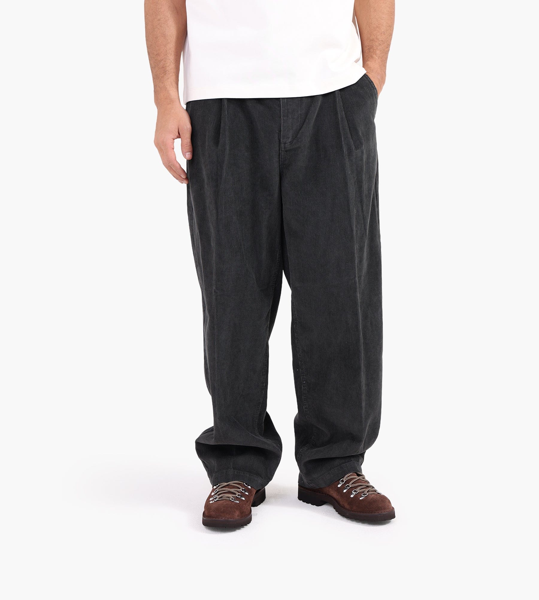 Obey Dean Faded Wash Cord Pant Black Faded Wash
