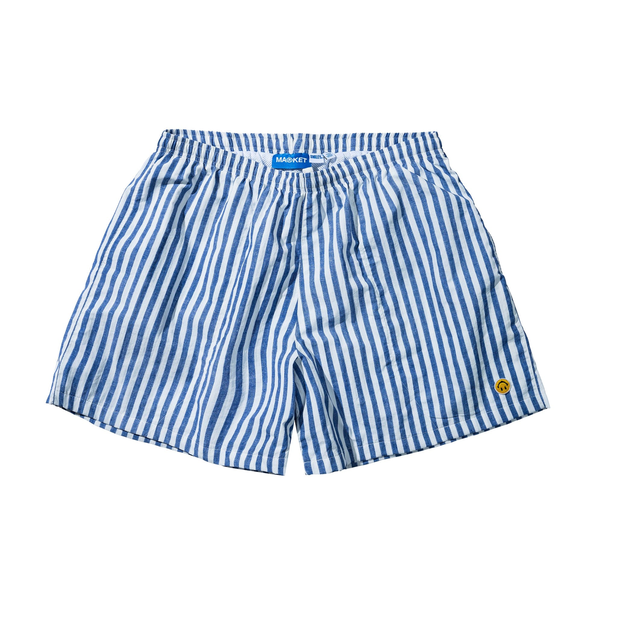 MARKET Smiley Classic Tech Shorts sky blue stripe