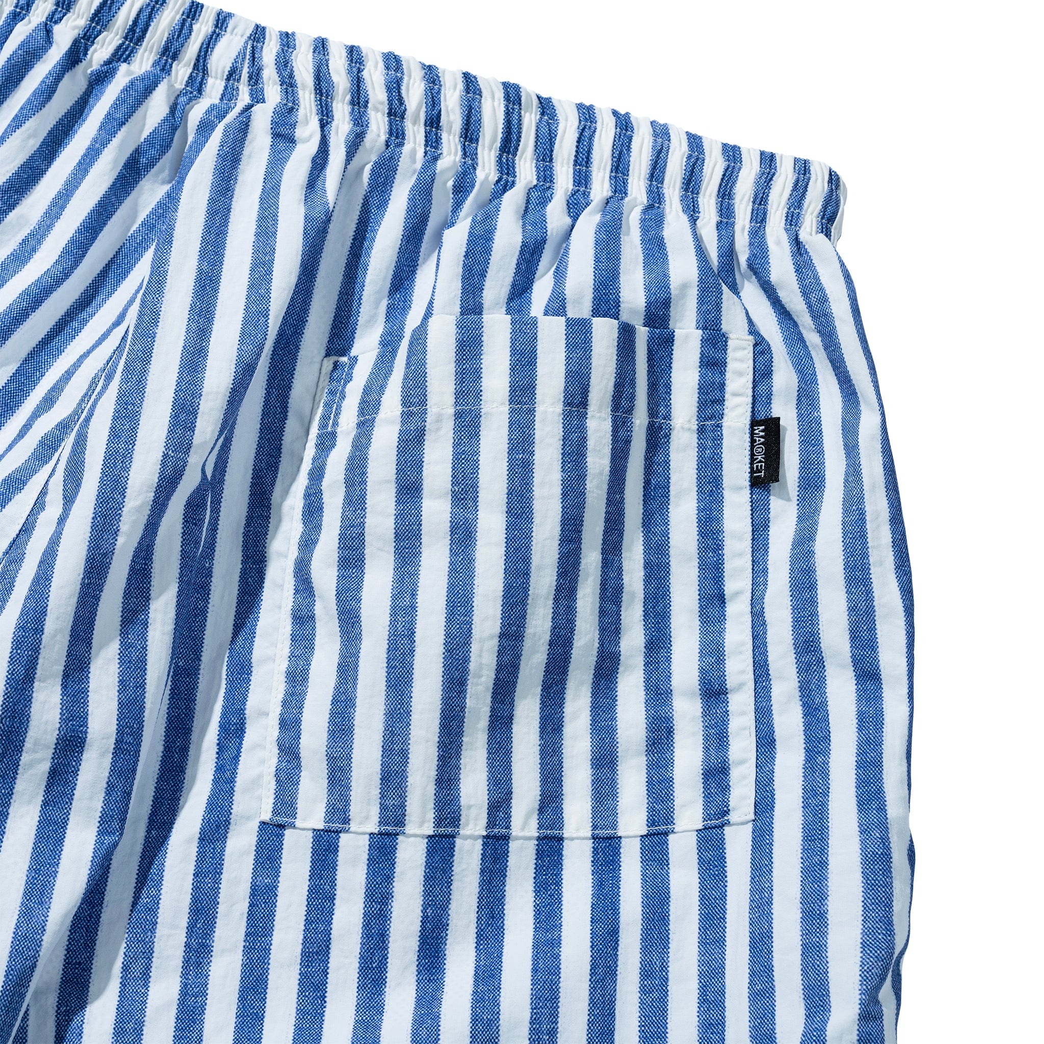 MARKET Smiley Classic Tech Shorts sky blue stripe