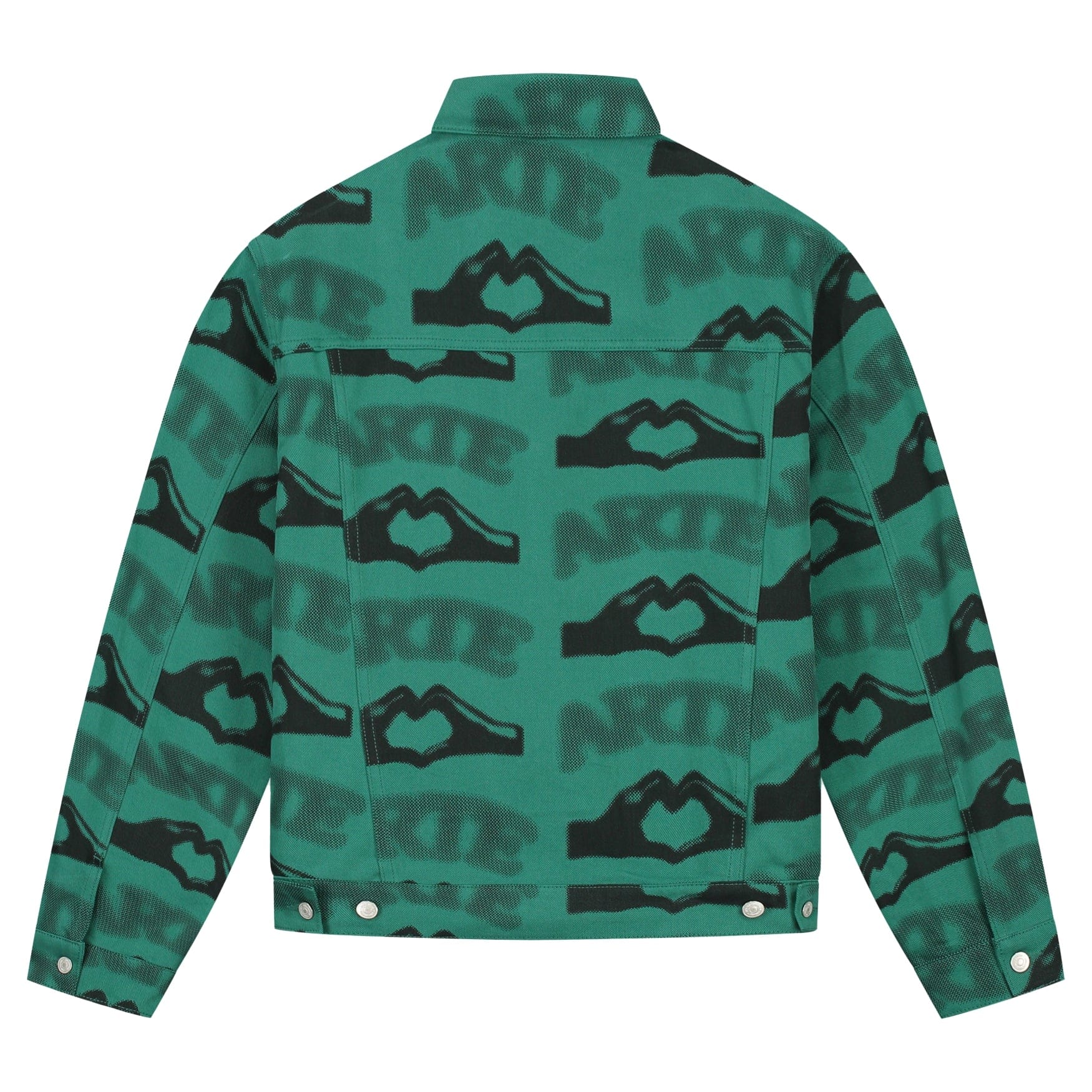 ARTE Heart Printed Jacket green