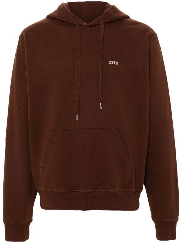 Arte Blooming Ideas Hoodie Brown
