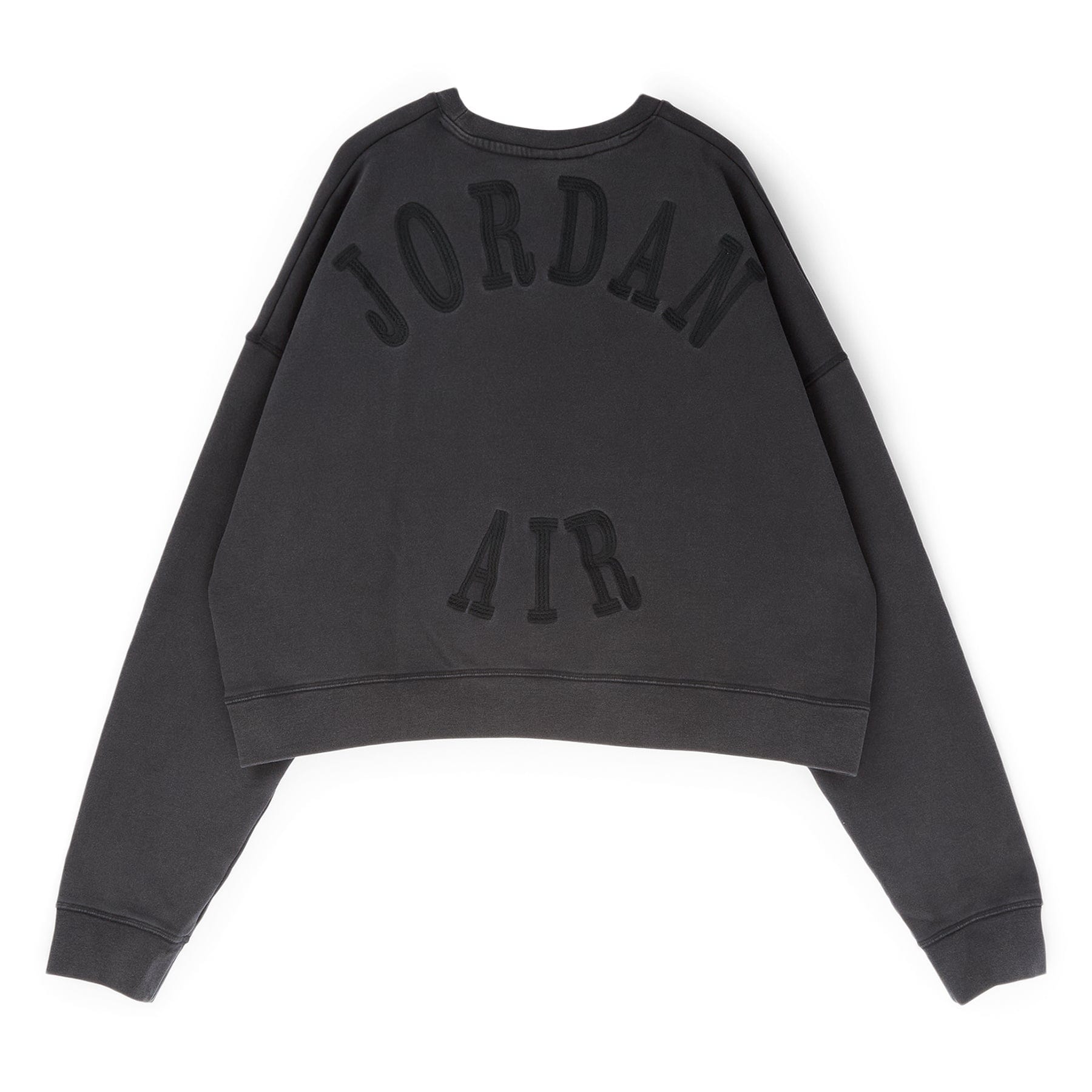 Air Jordan x IH Cropped Fleece Crew-Neck Sweatshirt (Black)