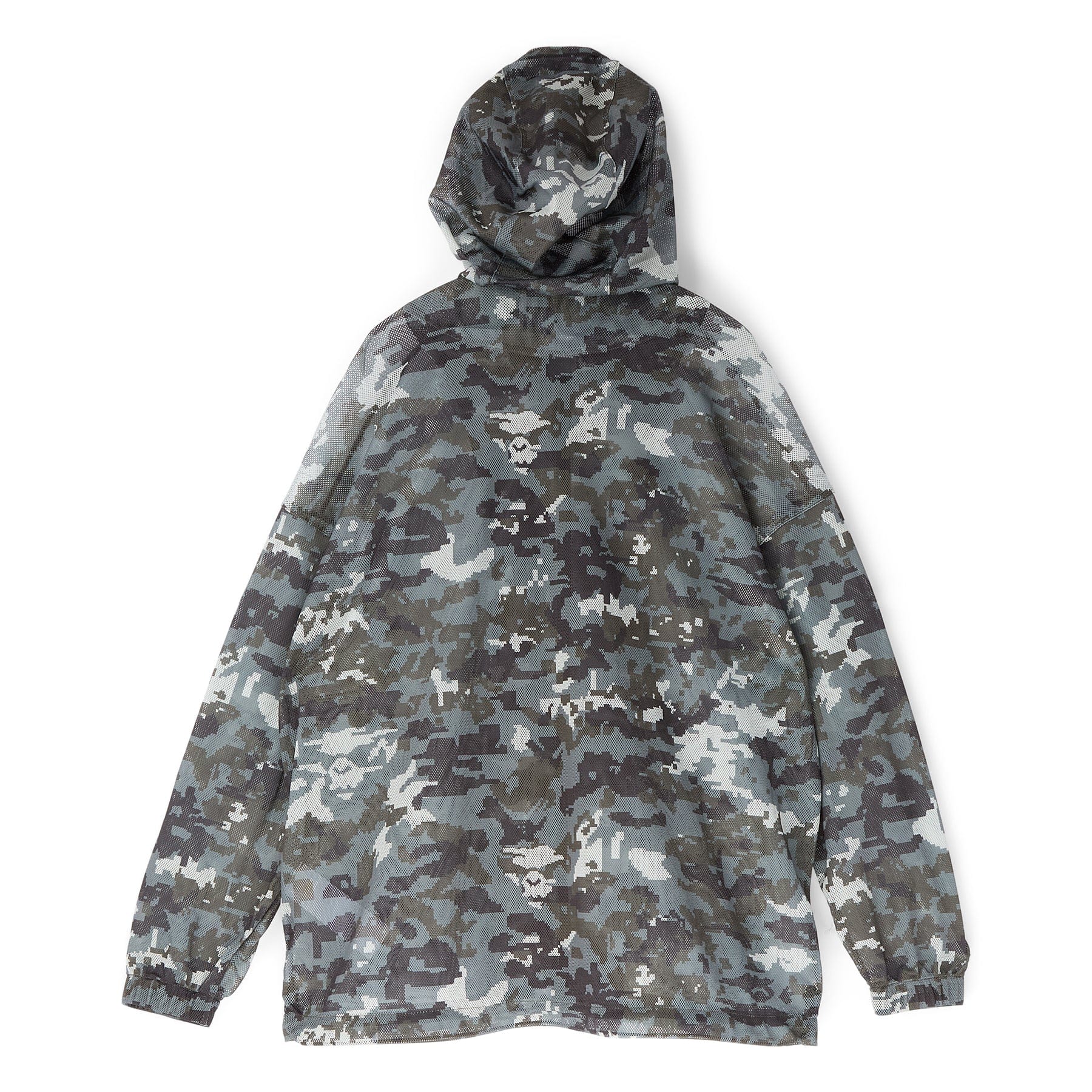 BAPE A Bathing Ape Multi Pixel Camo Mesh Hoodie Jacket M (Black)