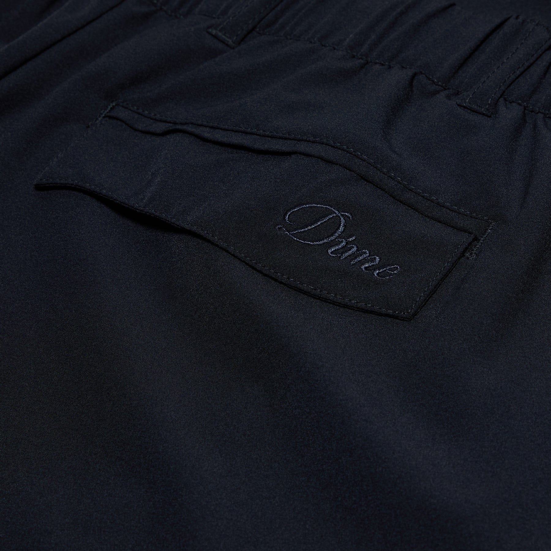 Dime Pleated Nylon Pants (Black)