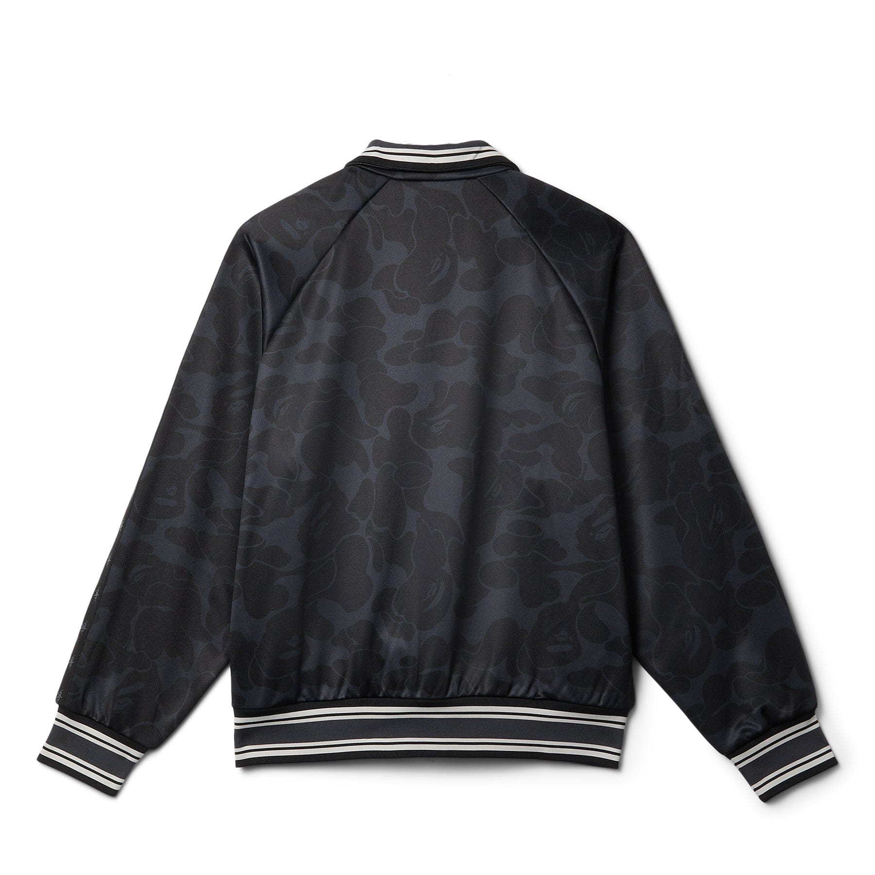 BAPE A Bathing Ape Solid Camo Bathing Ape Logo Relaxed Fit Track Jacket (Black)