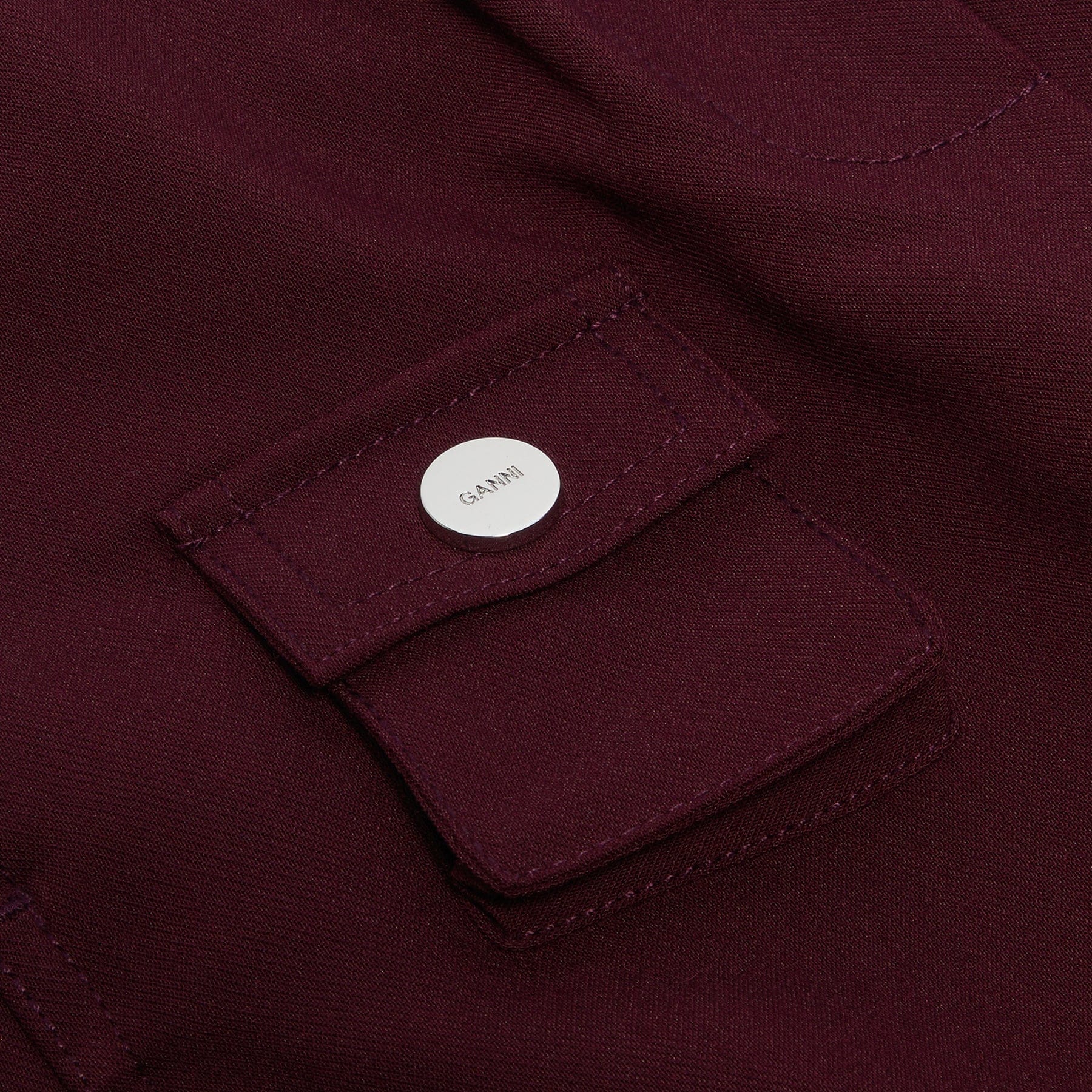 GANNI Future Twill Suiting Elasticated Pants (Port Royale)