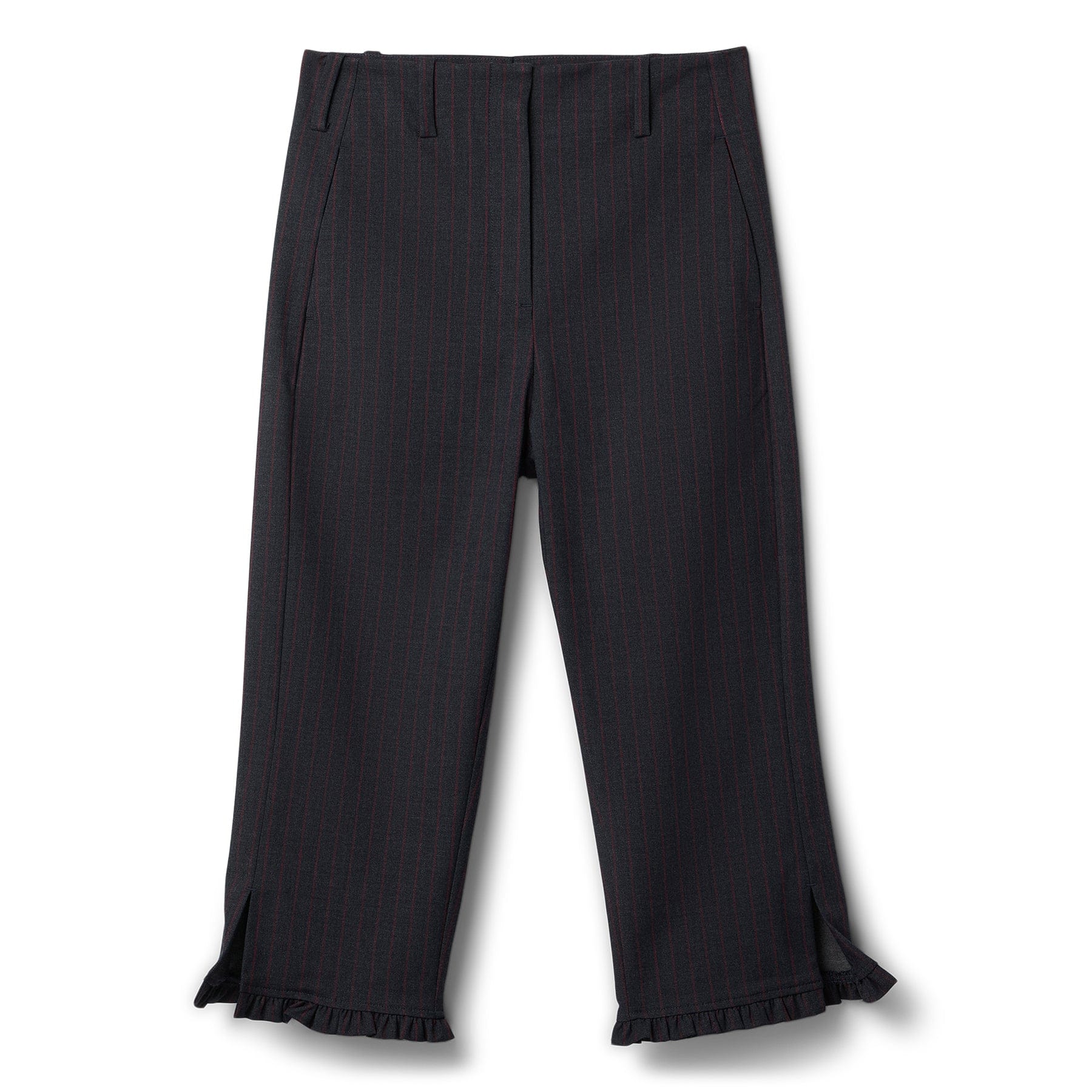 GANNI Stretch Stripe Tailoring Capri Pants (Phantom)