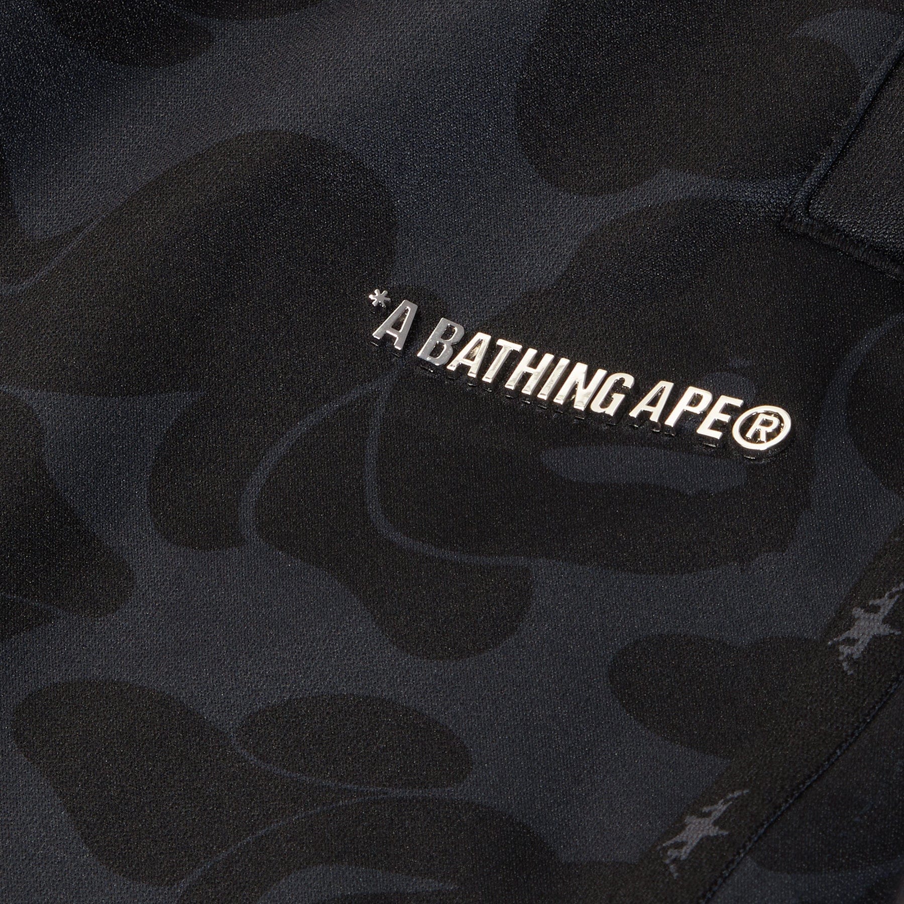 BAPE A Bathing Ape Solid Camo Bathing Ape Logo Relaxed Fit Sweat Pants (Black)