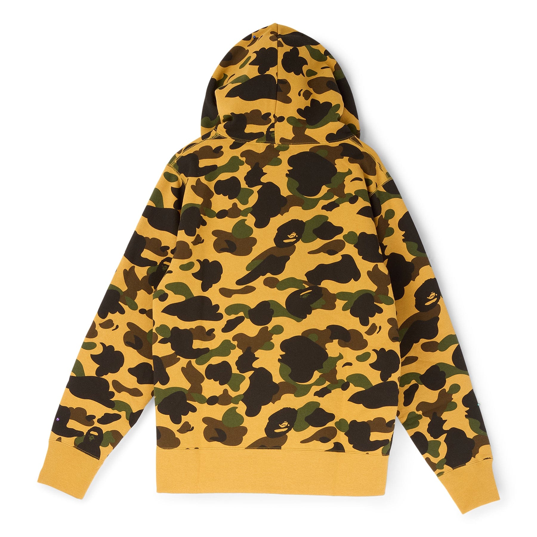 BAPE A Bathing Ape 1ST Camo Bape Pullover Hoodie (Yellow)