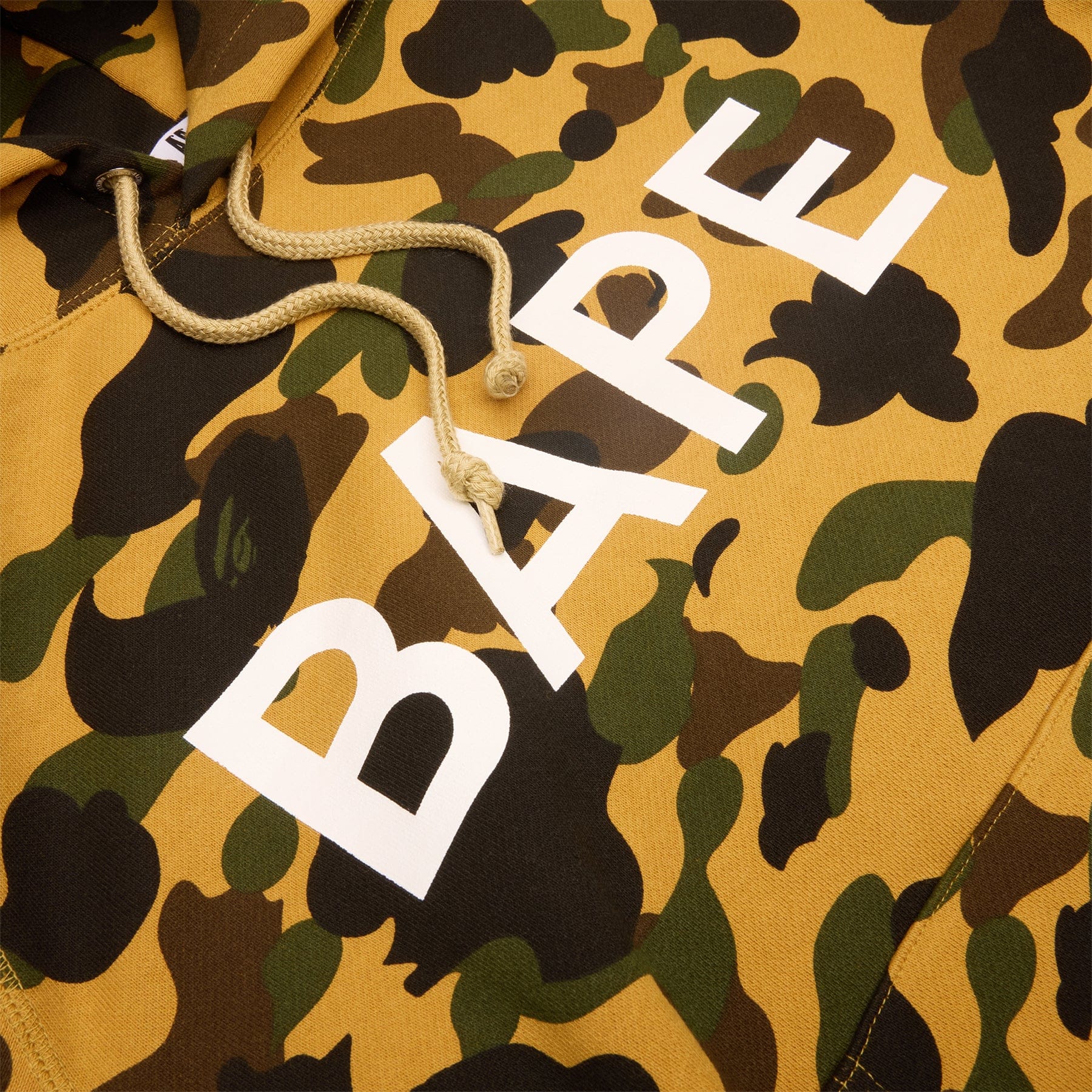 BAPE A Bathing Ape 1ST Camo Bape Pullover Hoodie (Yellow)