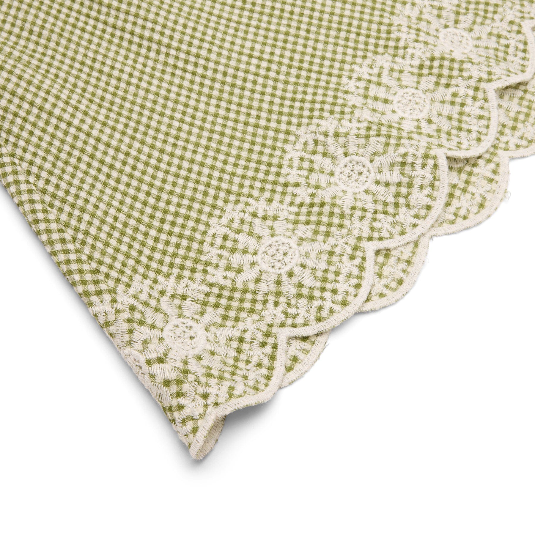 Danielle Guizio Maelle Gingham Mini Skirt (Green)