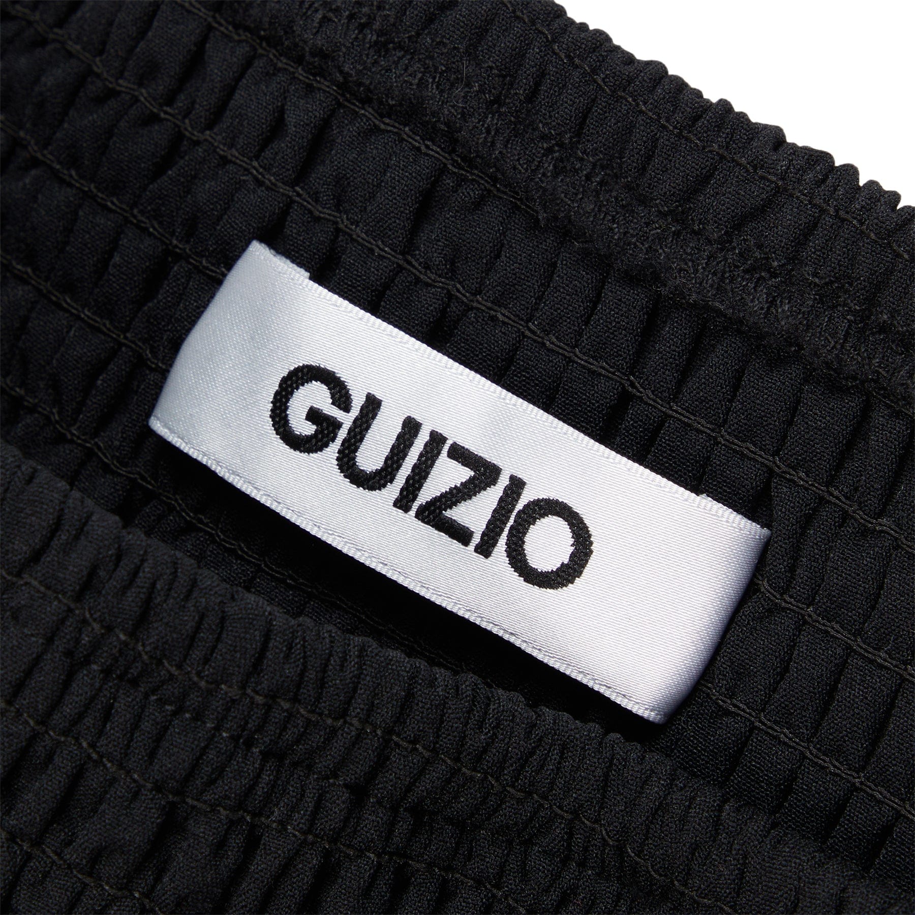 Danielle Guizio Constance Smocked Skirt (Black)