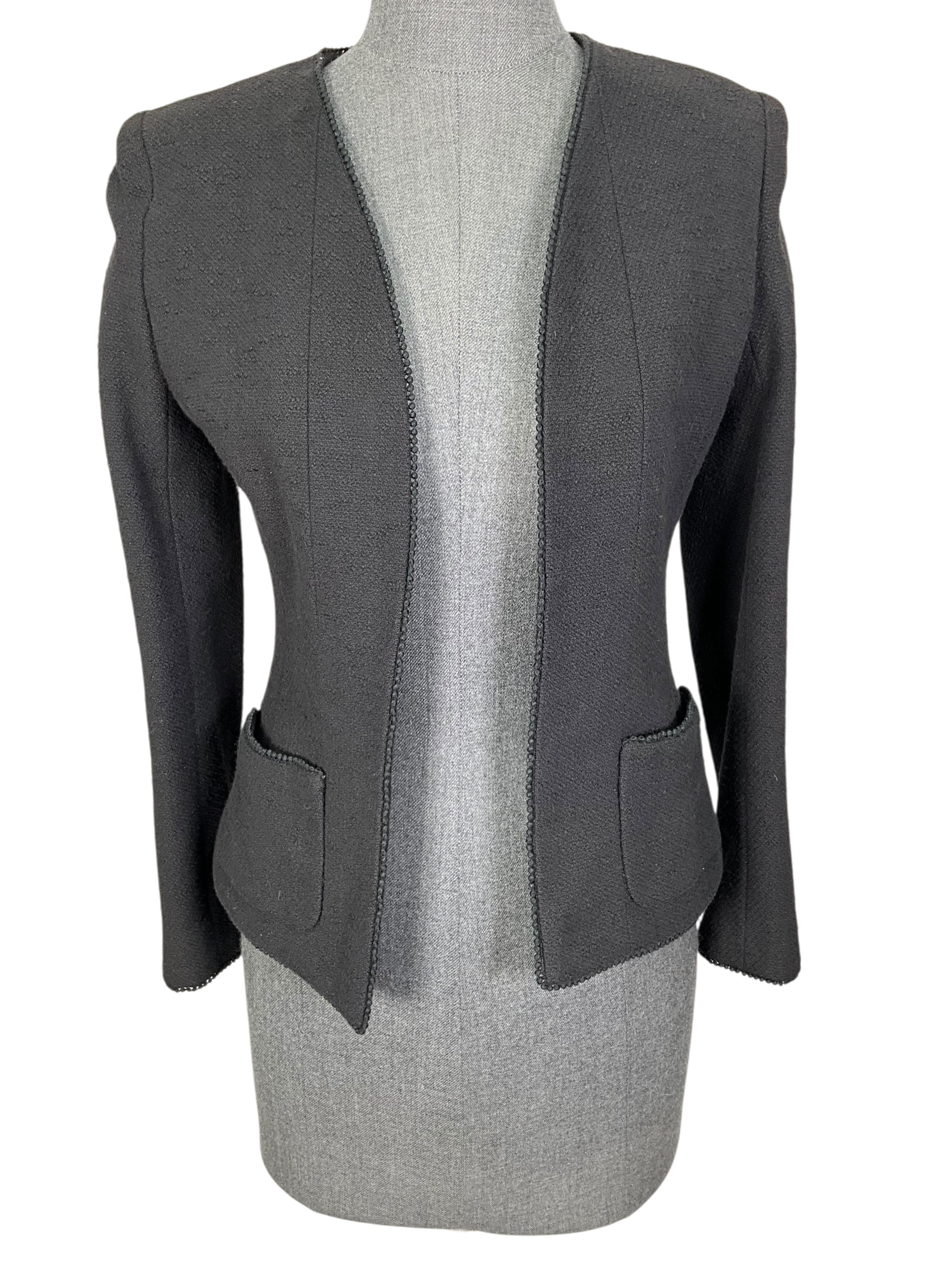 Chanel 98P Cotton Boucle Skirt Suit Size S