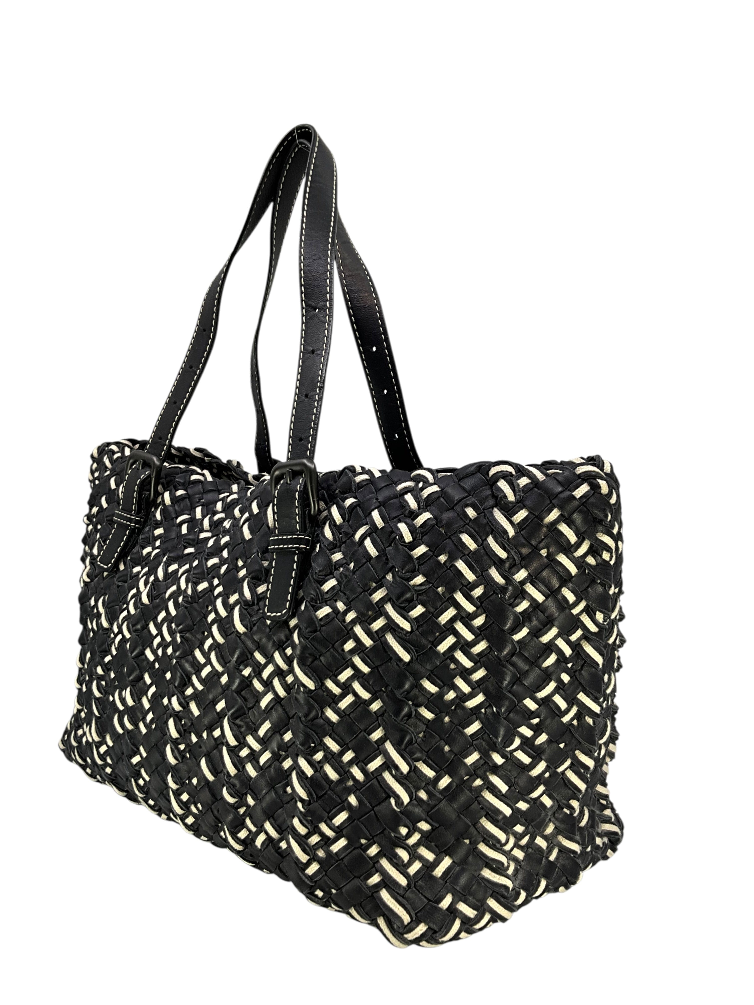 Bottega Veneta Large Leather Intrecciato Lido Tote Bag