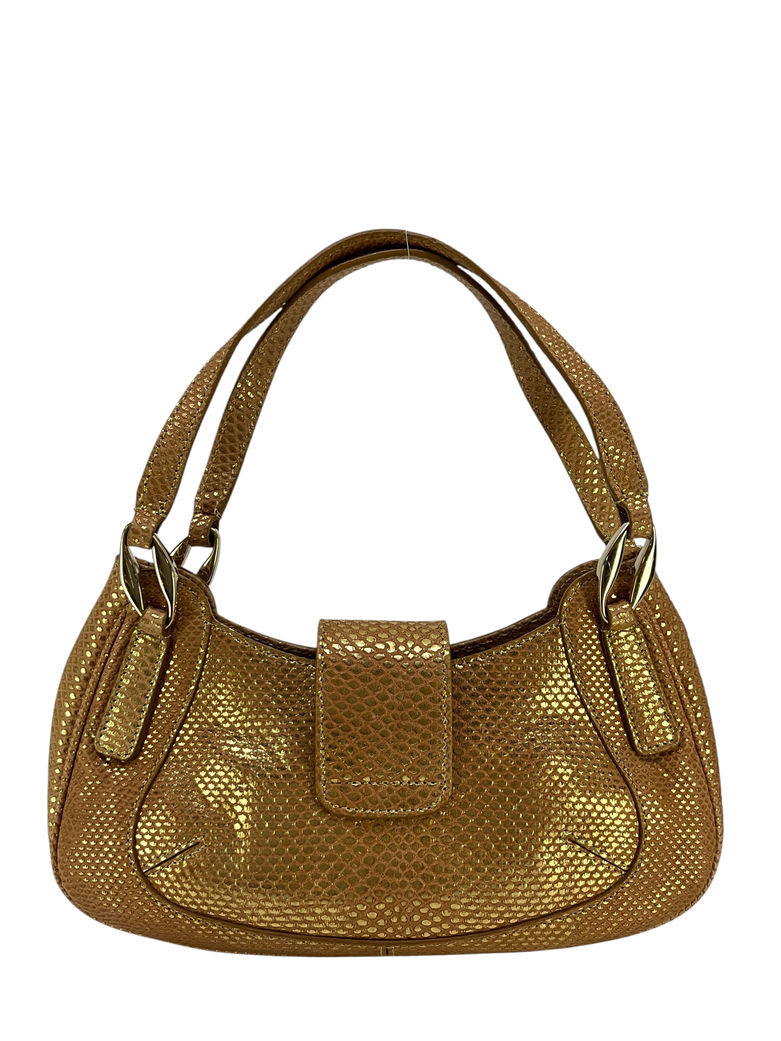 TOD'S Embossed Python Mini Handbag