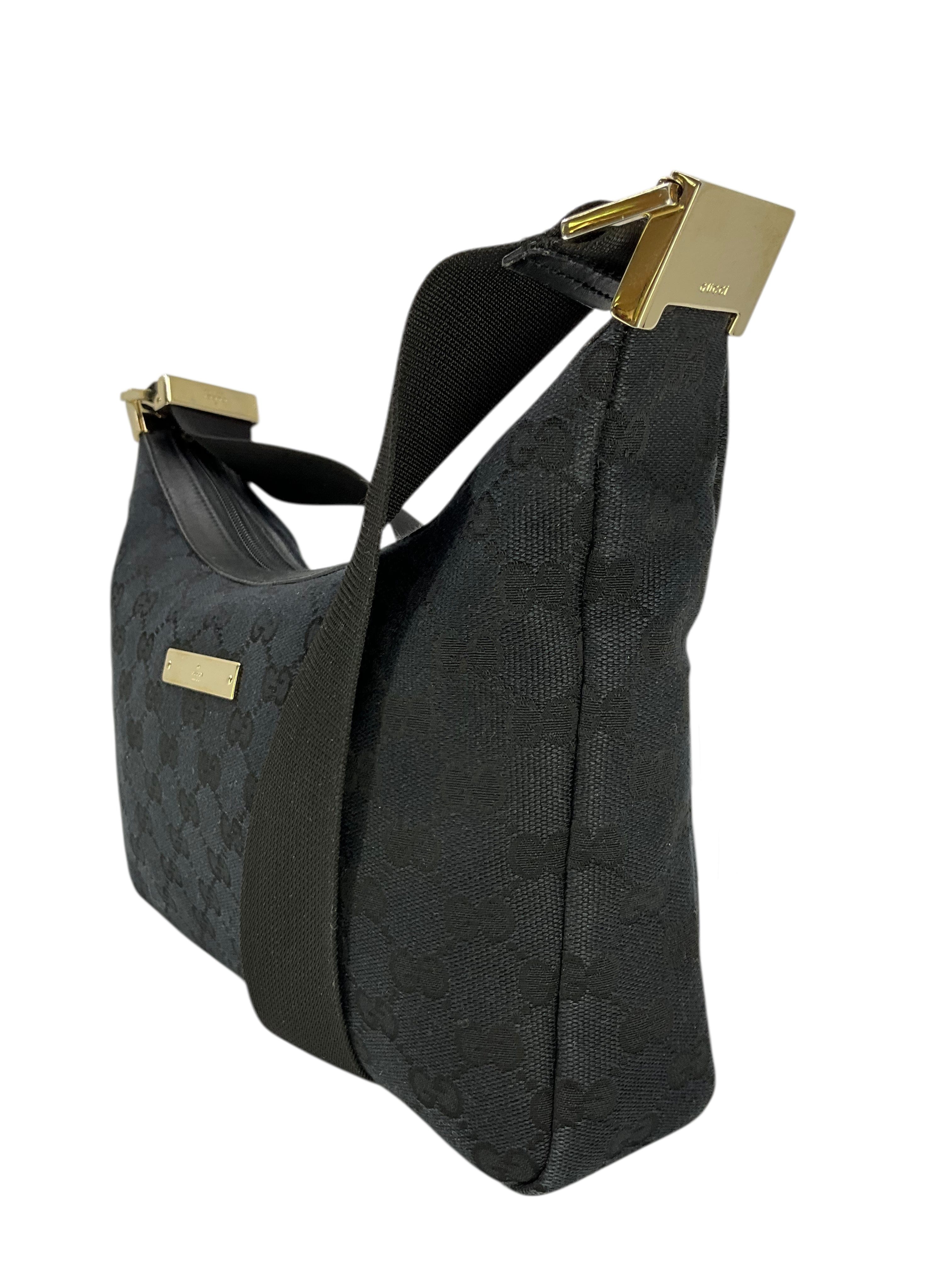 Gucci Vintage GG Monogram Canvas Shoulder Bag