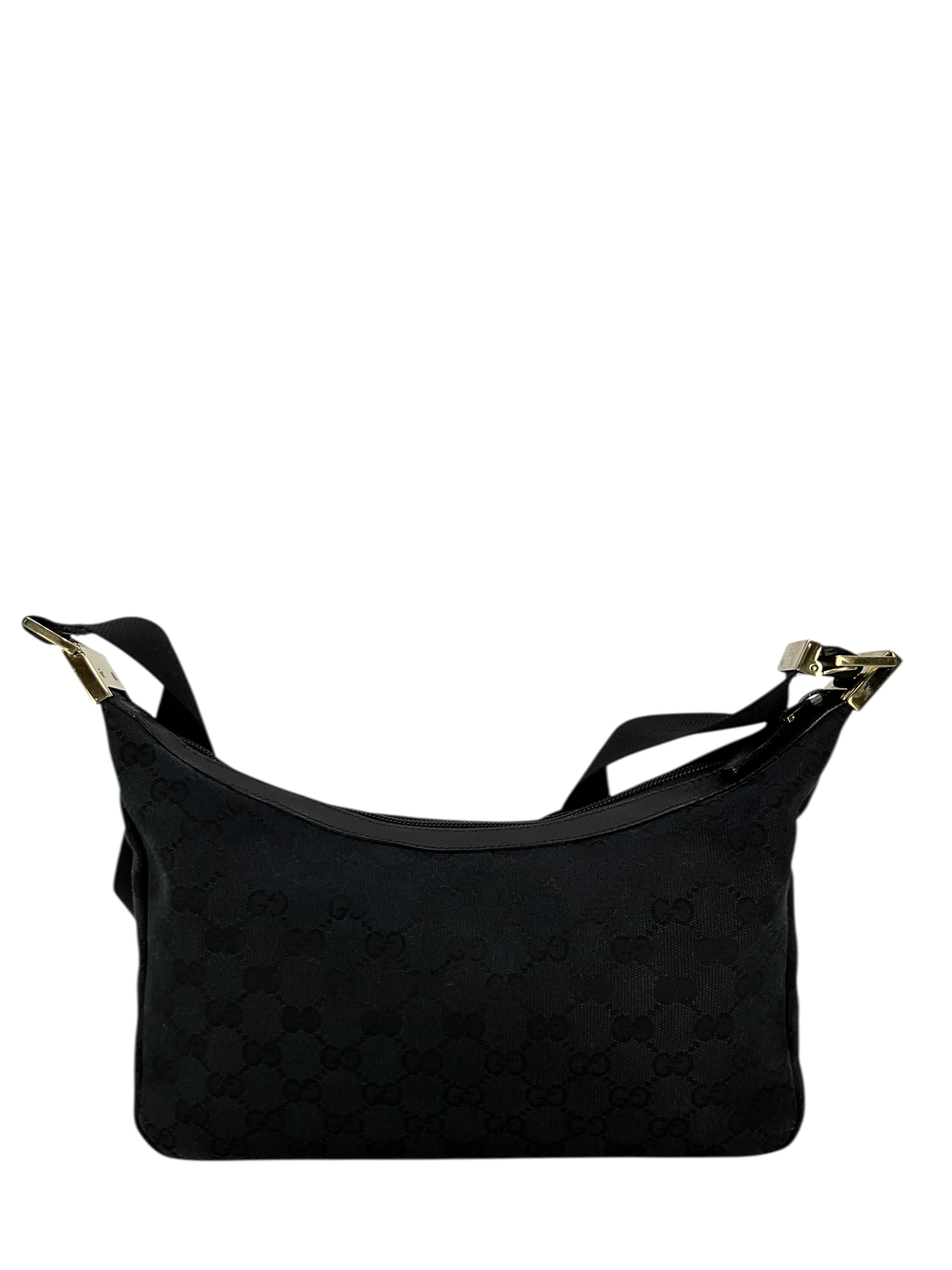 Gucci Vintage GG Monogram Canvas Shoulder Bag