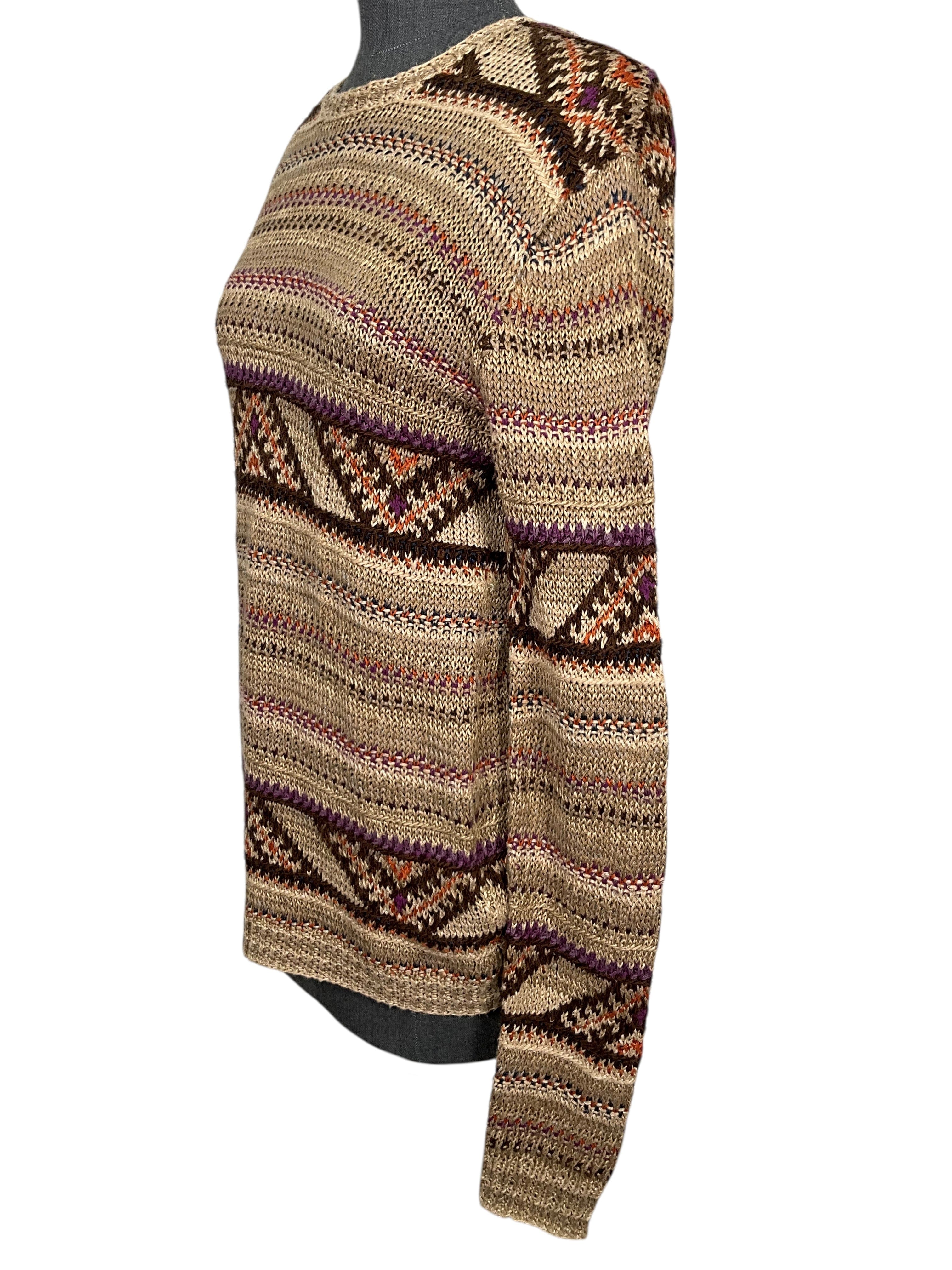 Ralph Lauren Purple Label Striped Sweater Size XS NEW