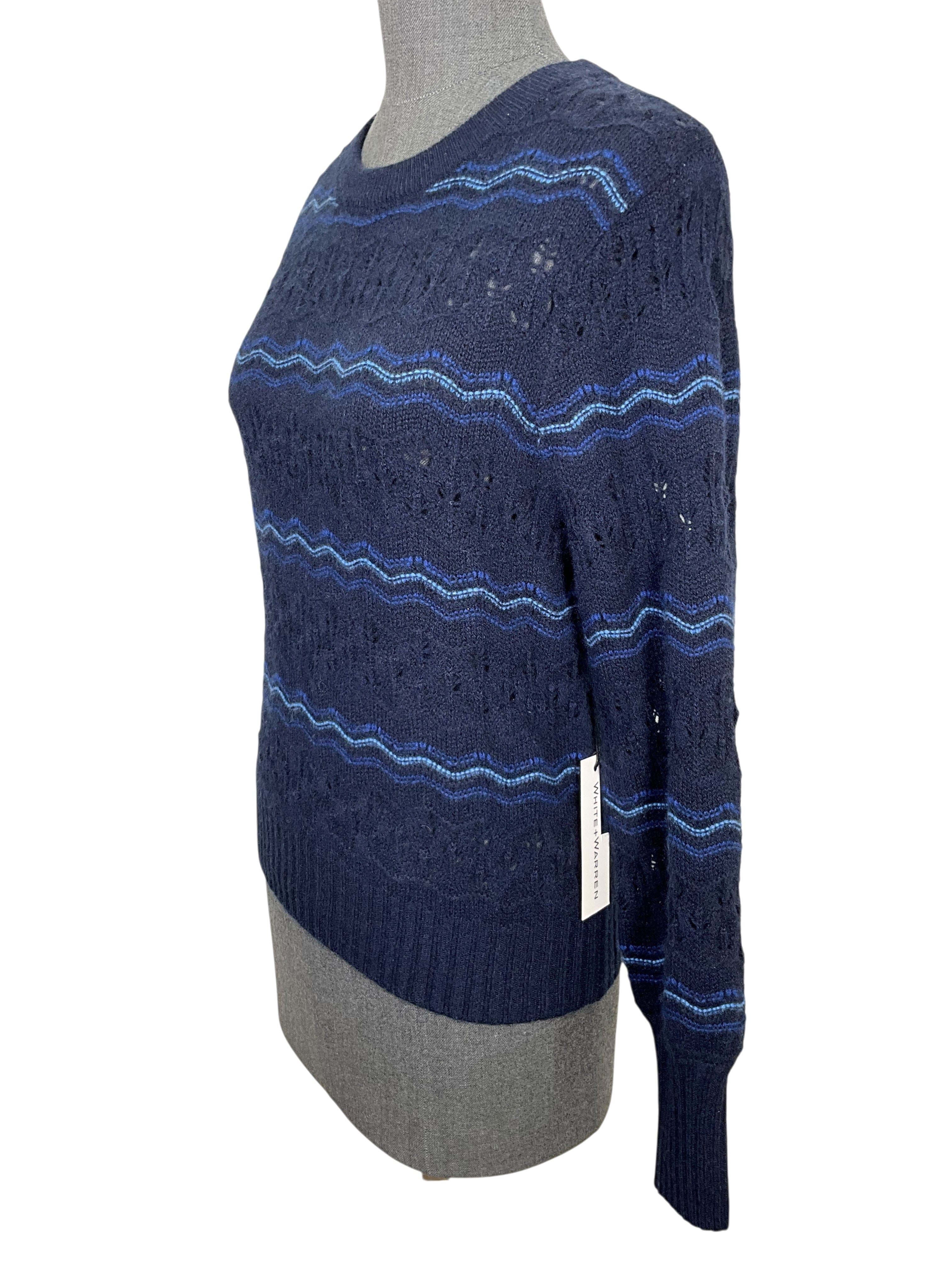 White & Warren Cashmere Sweater Size S NEW