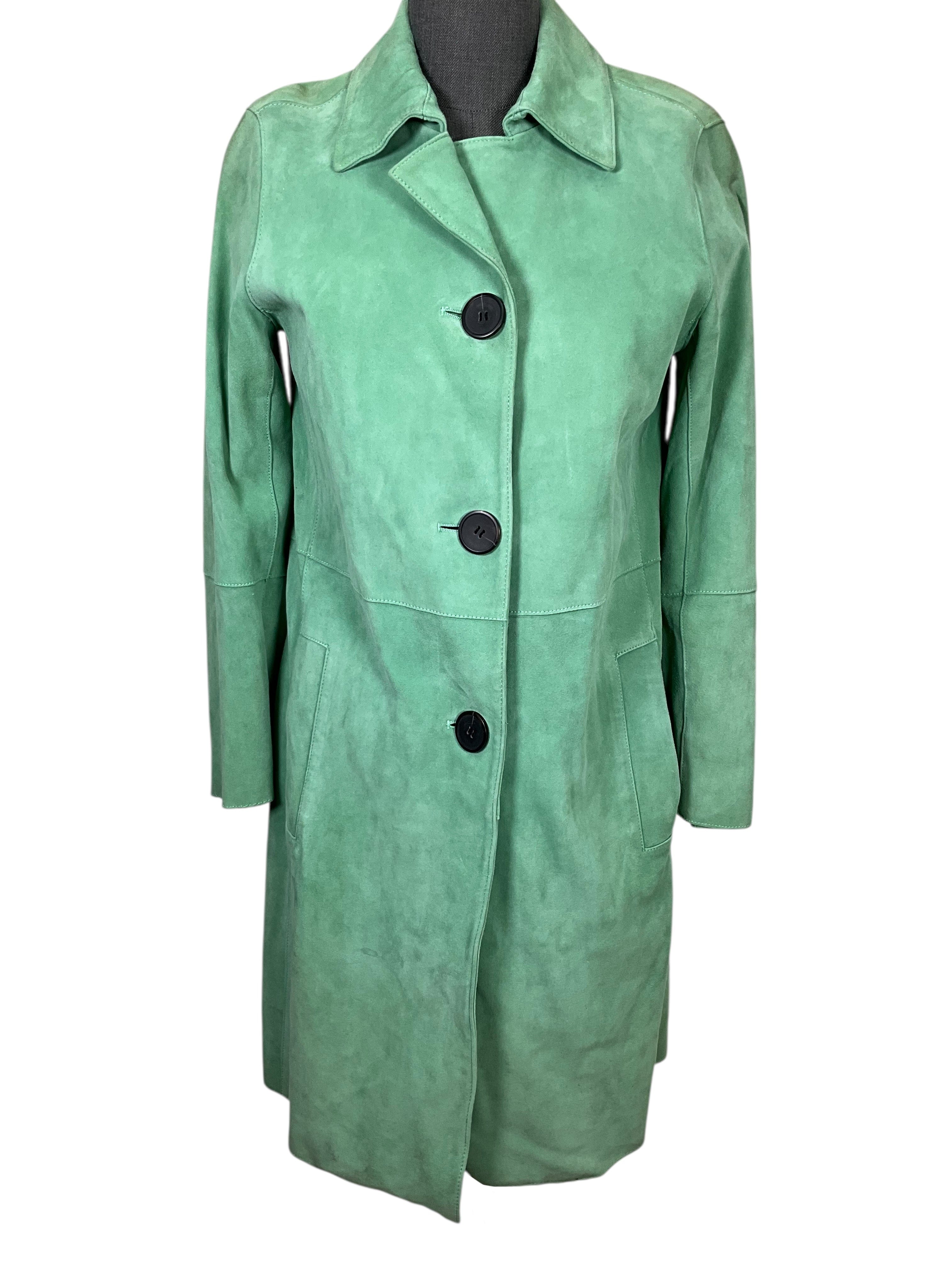 Theory Piazza Suede Coat Size S