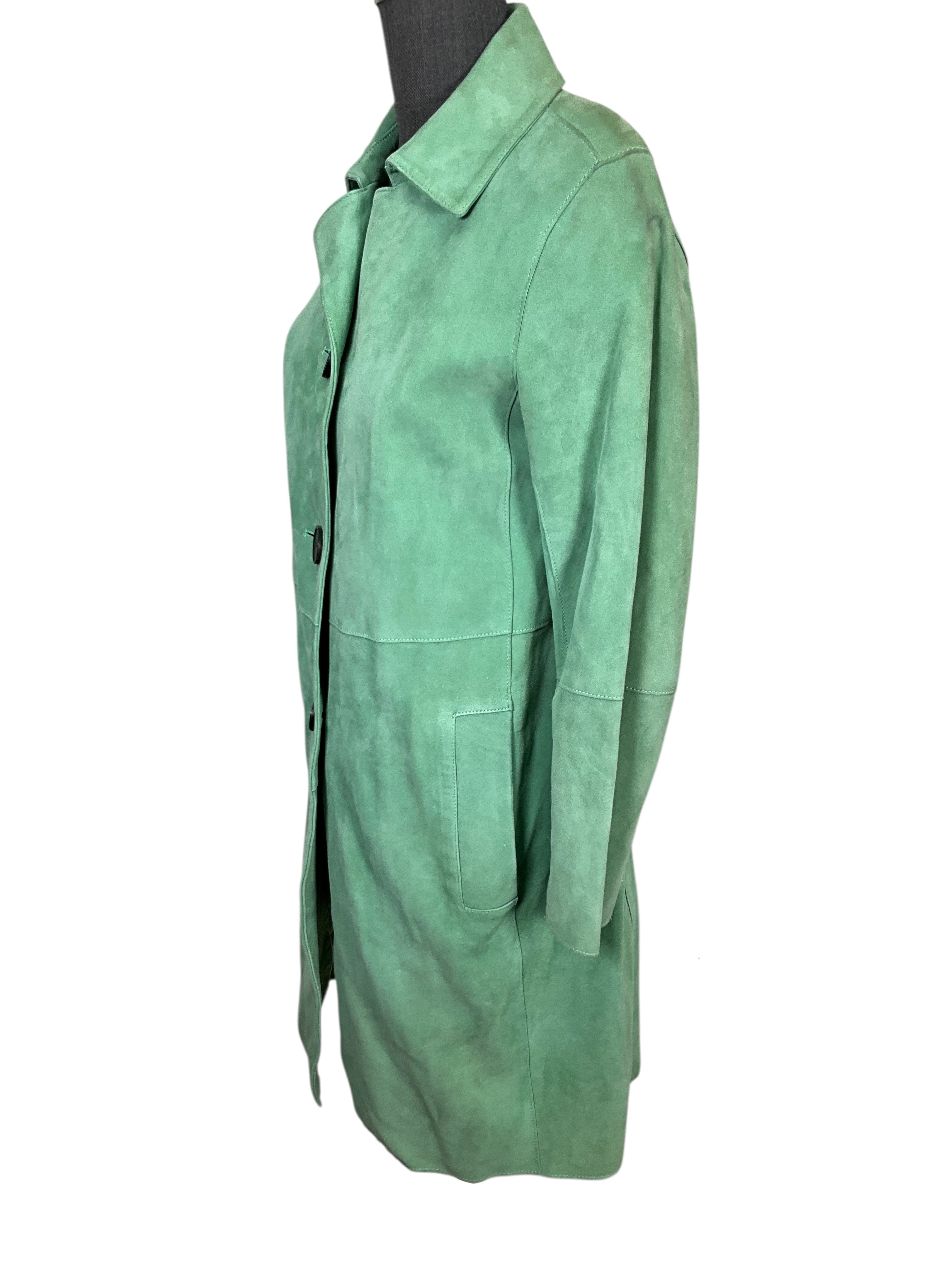 Theory Piazza Suede Coat Size S
