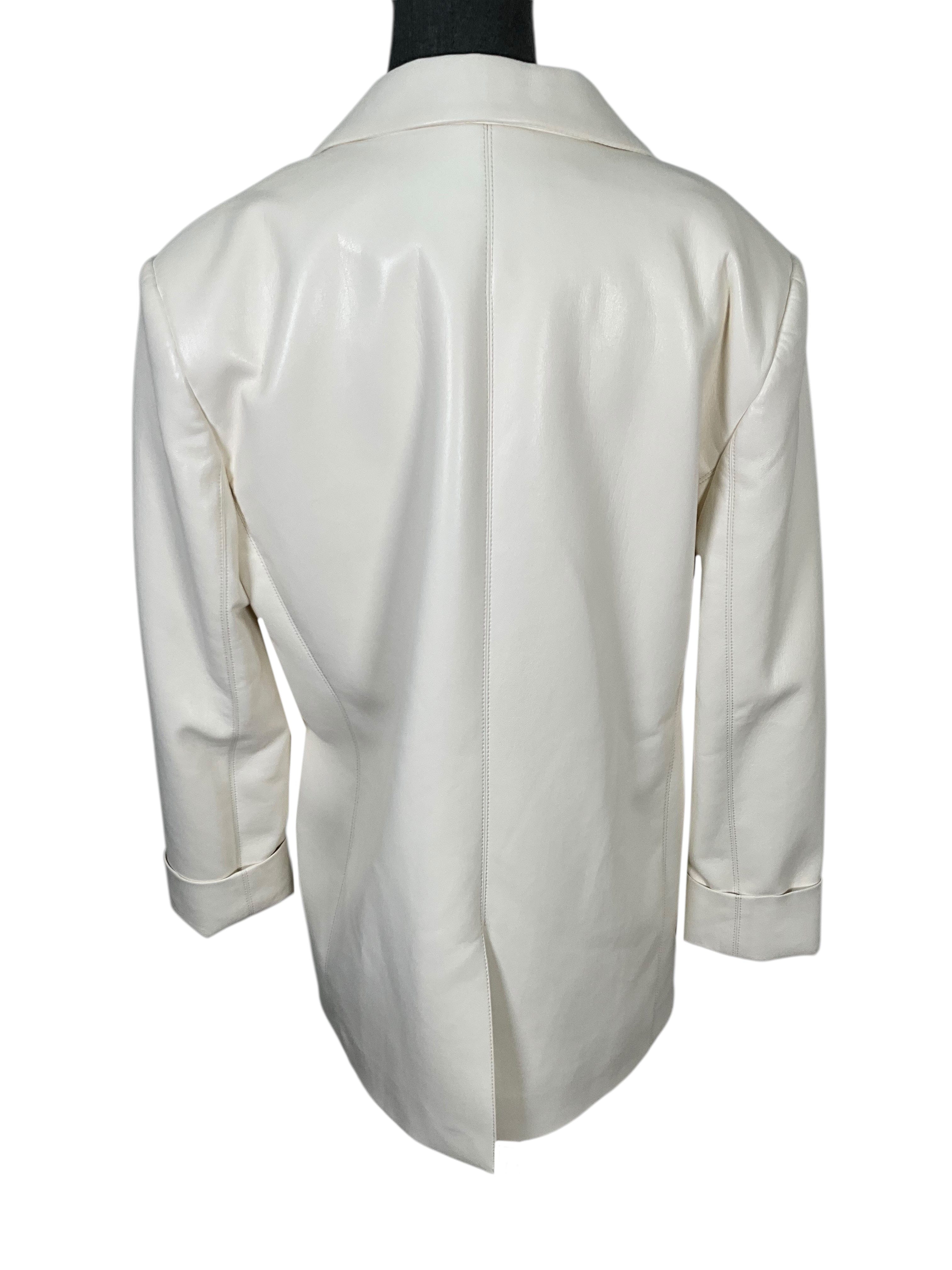 Alice + Olivia Vegan Leather Blazer Size M
