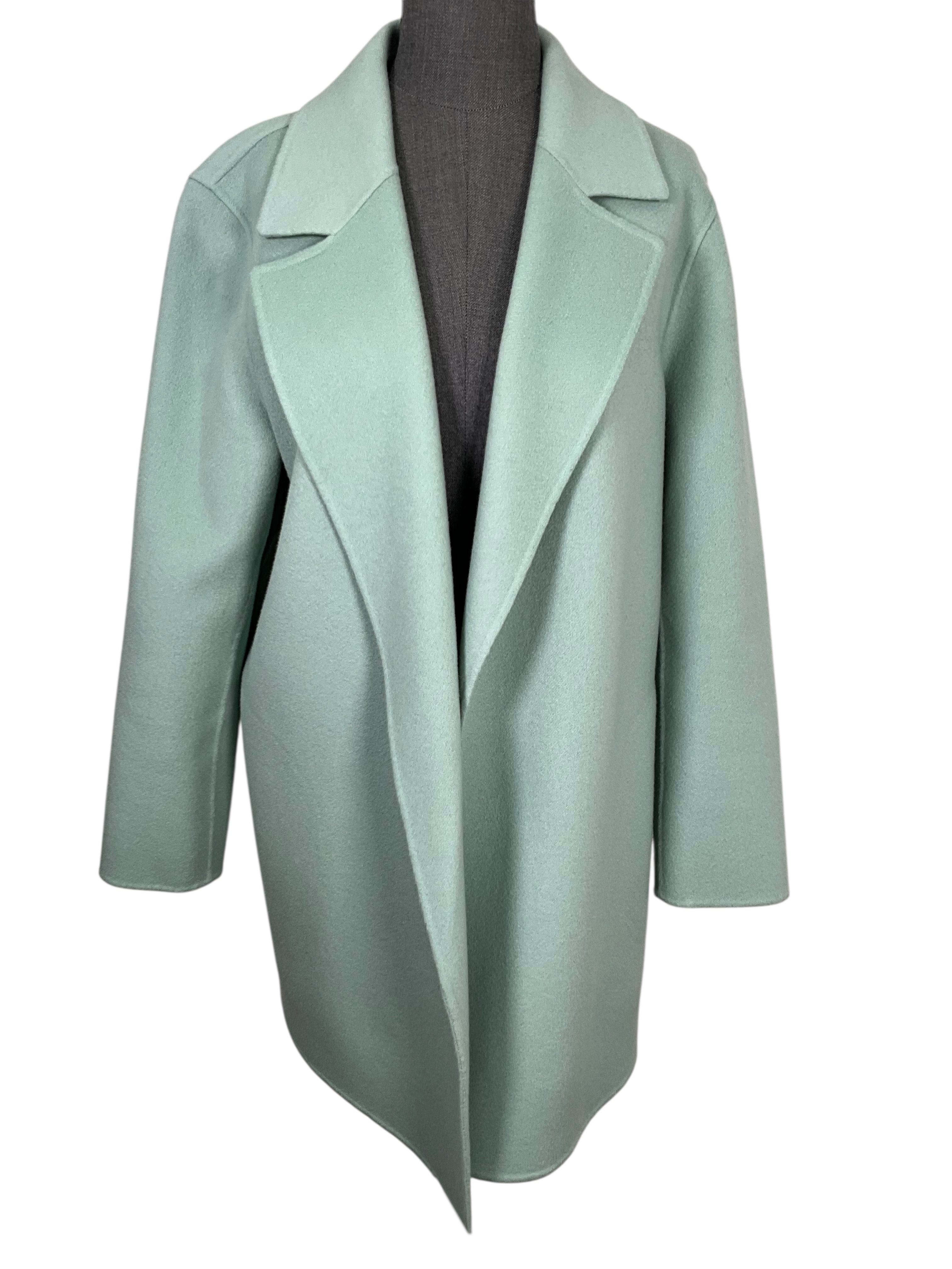 Theory Double Face Wool Cashmere Open Front Clairene Jacket Size L
