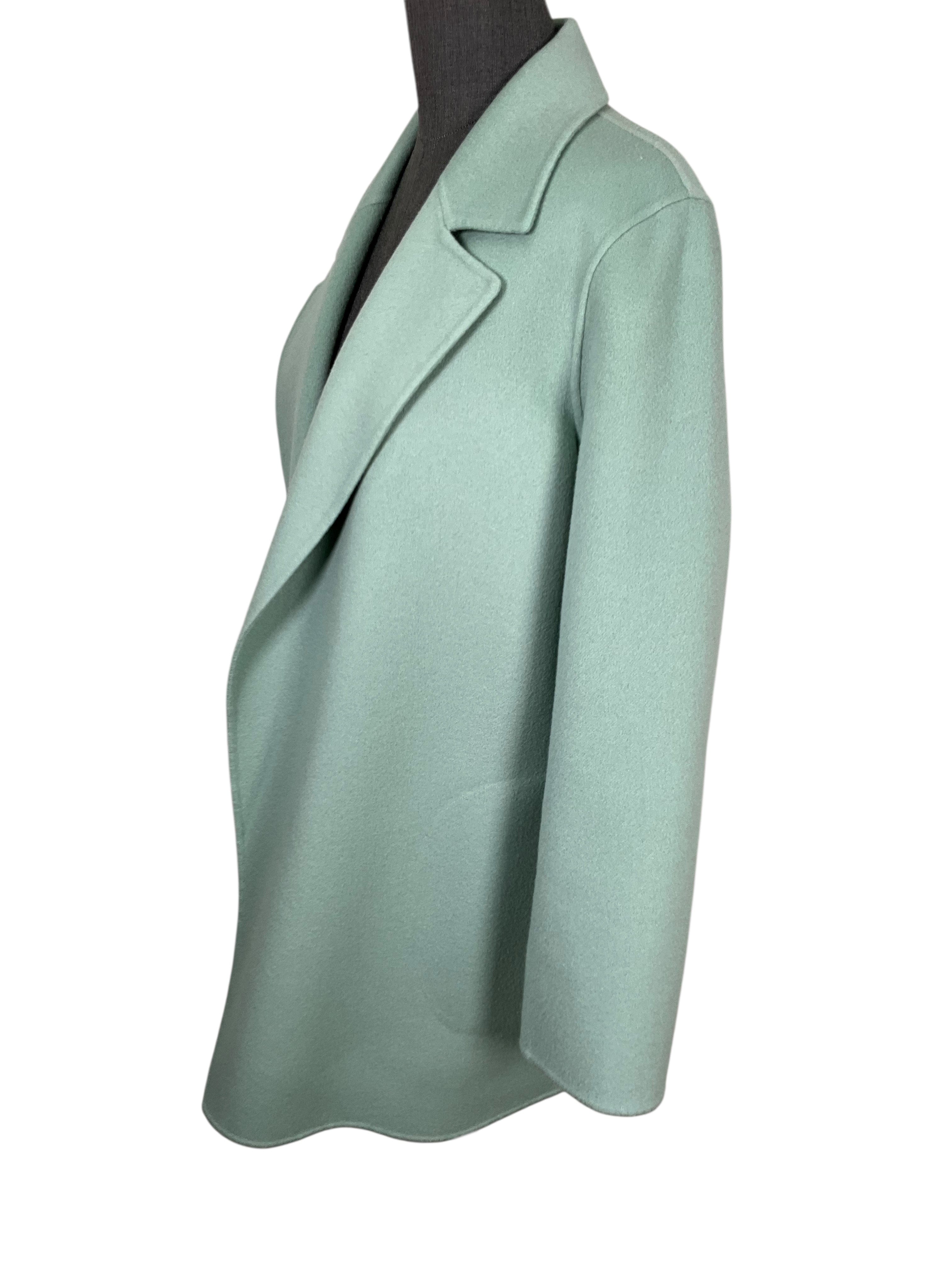 Theory Double Face Wool Cashmere Open Front Clairene Jacket Size L
