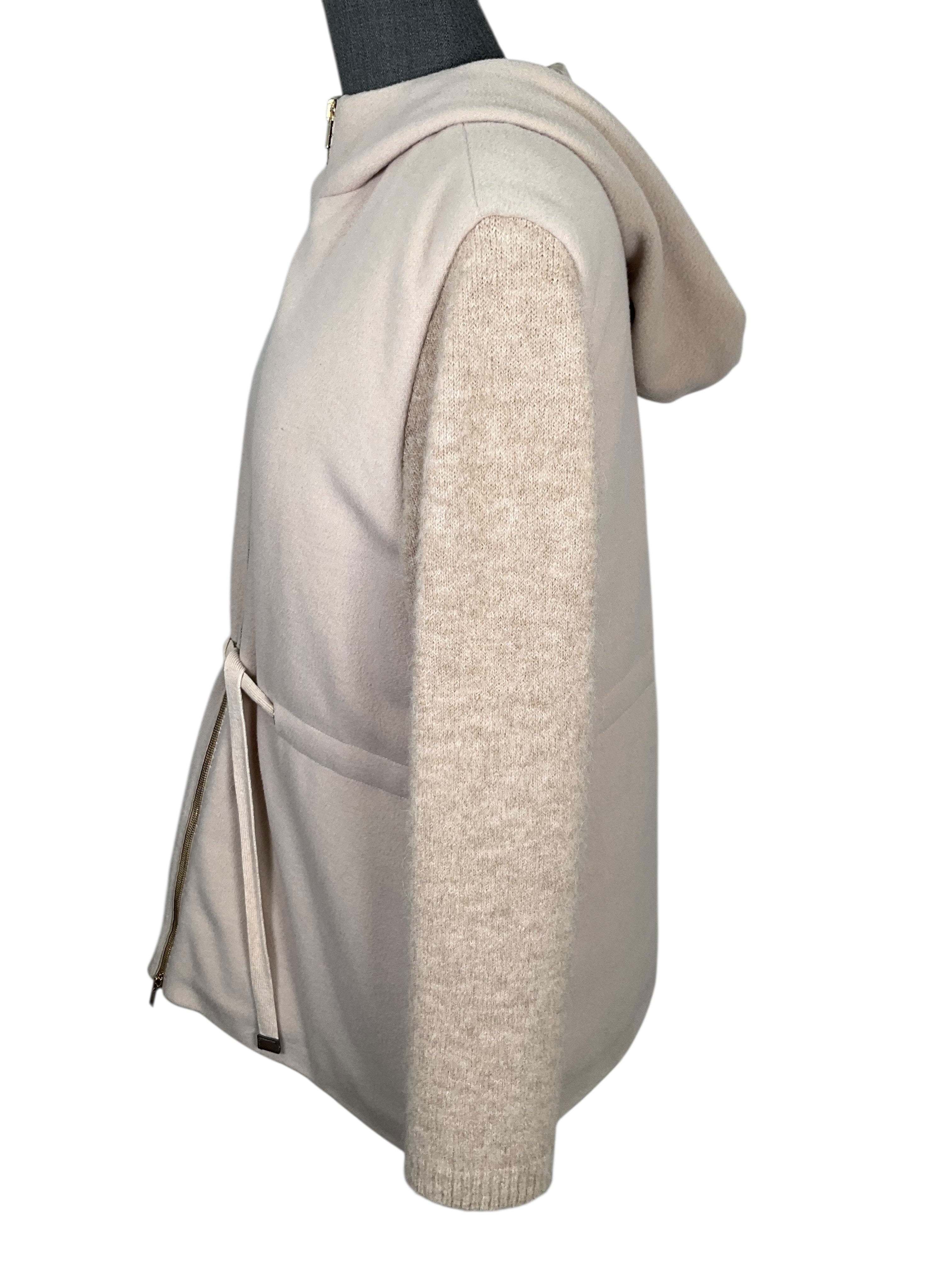 Peserico Wool Blend Hooded Jacket Size M
