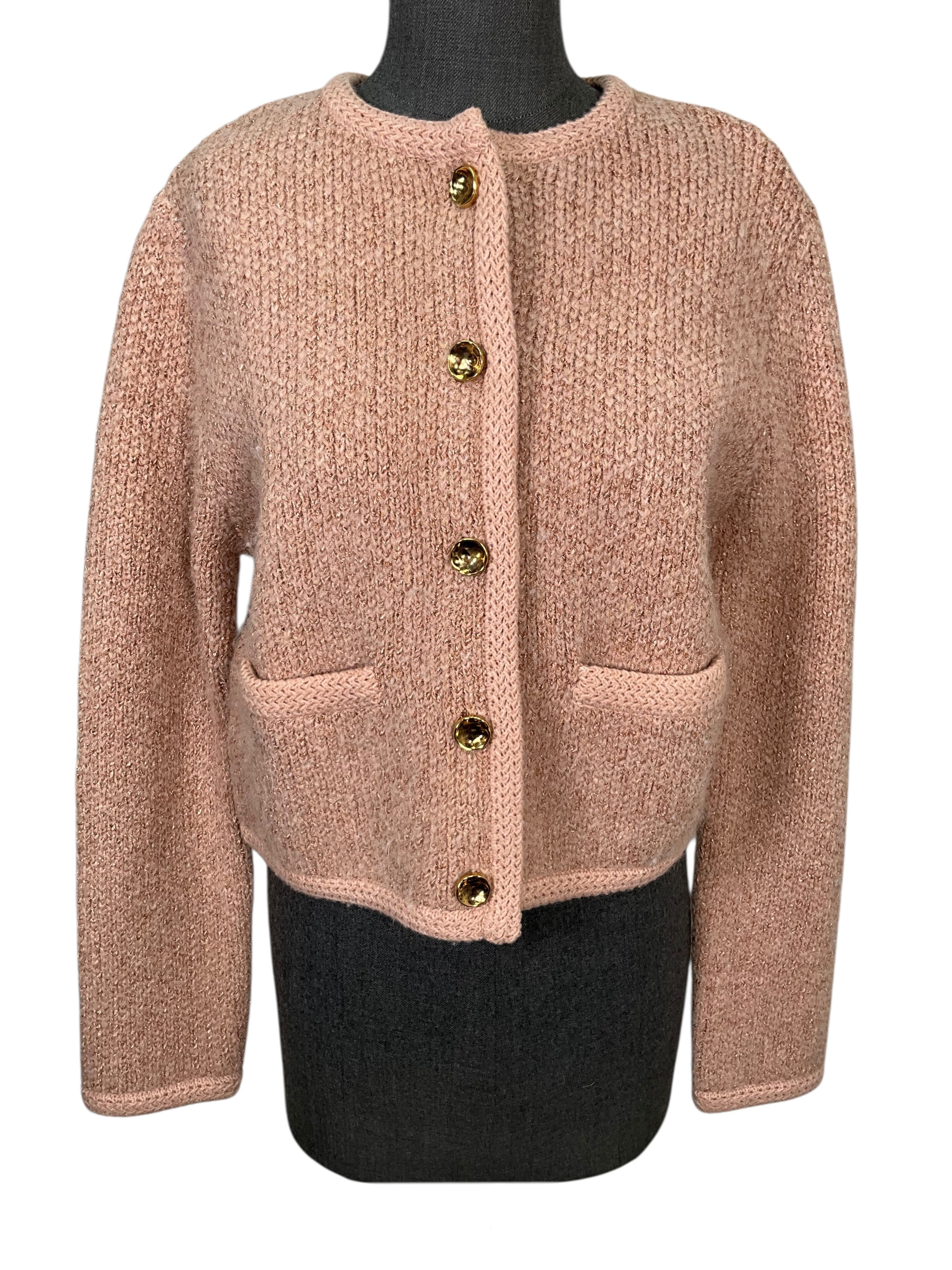 Altuzarra Napoline Knitted Cropped Jacket Size S