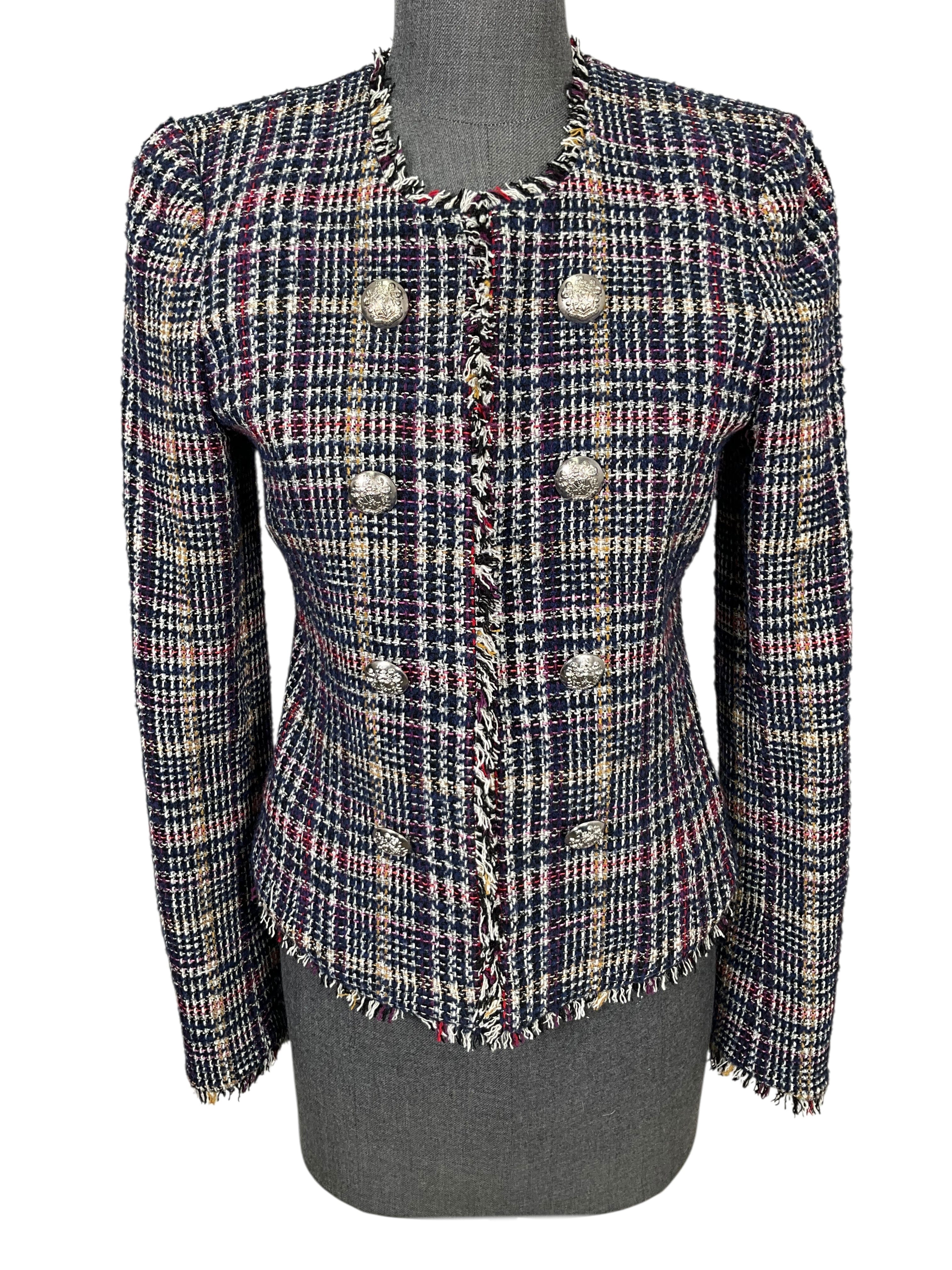 Veronica Beard Jerry Tweed Dickey Jacket Size XS