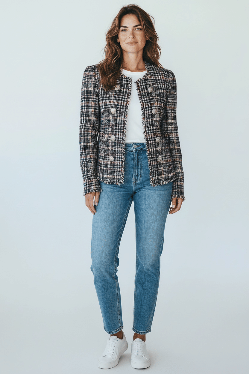 Veronica Beard Jerry Tweed Dickey Jacket Size XS