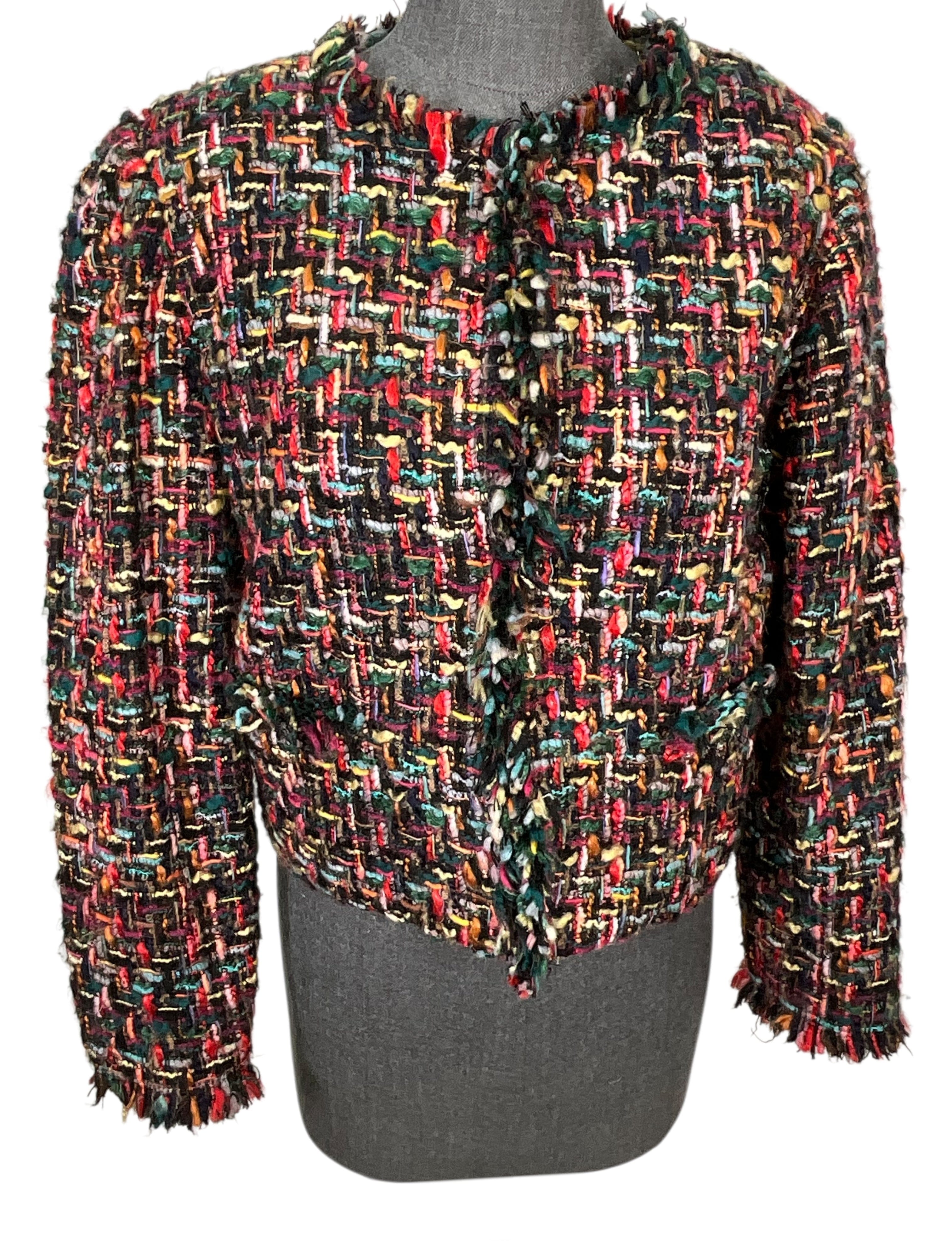 Isabel Marant Zingya Cropped Tweed Jacket Size S