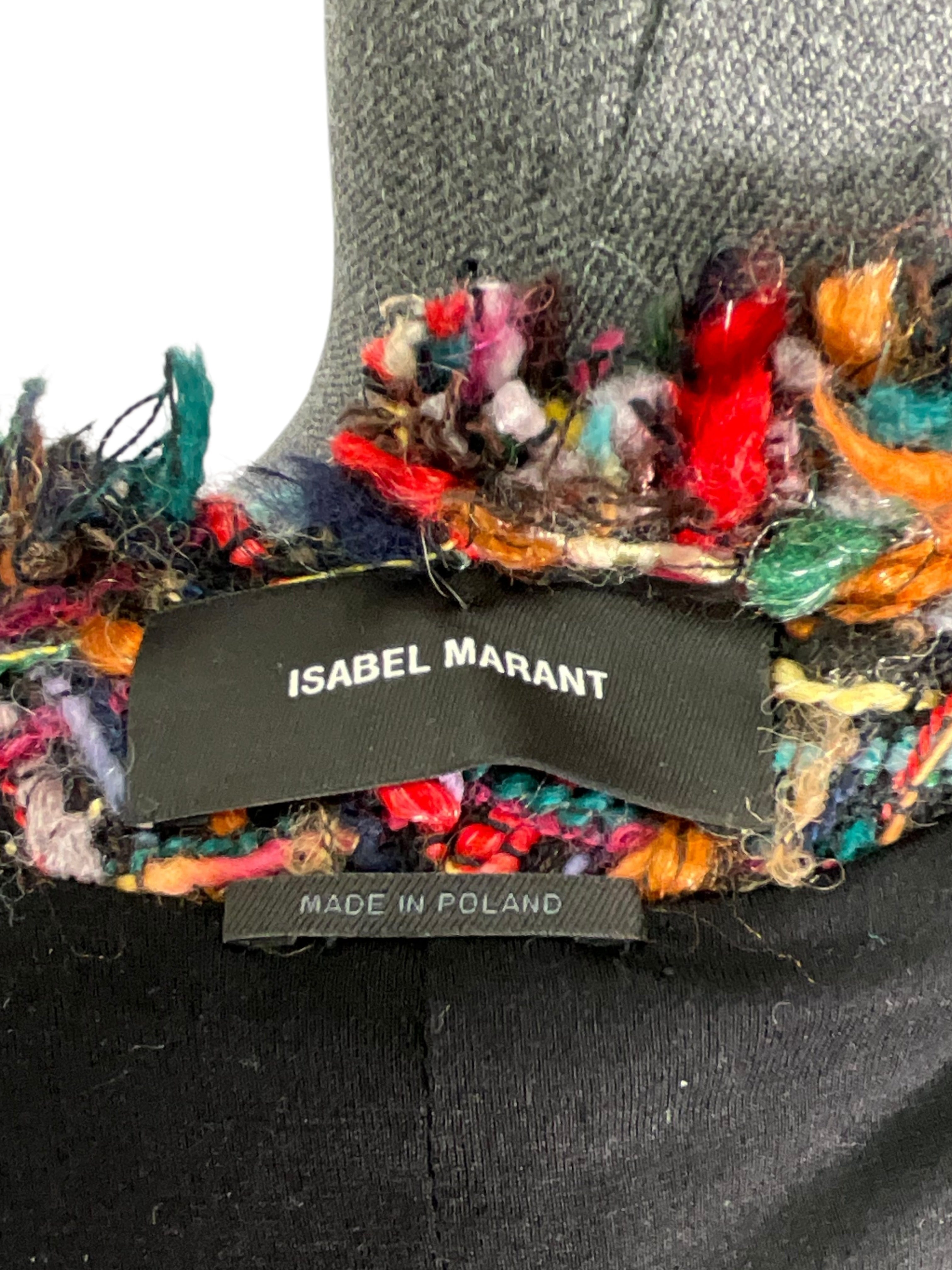 Isabel Marant Zingya Cropped Tweed Jacket Size S