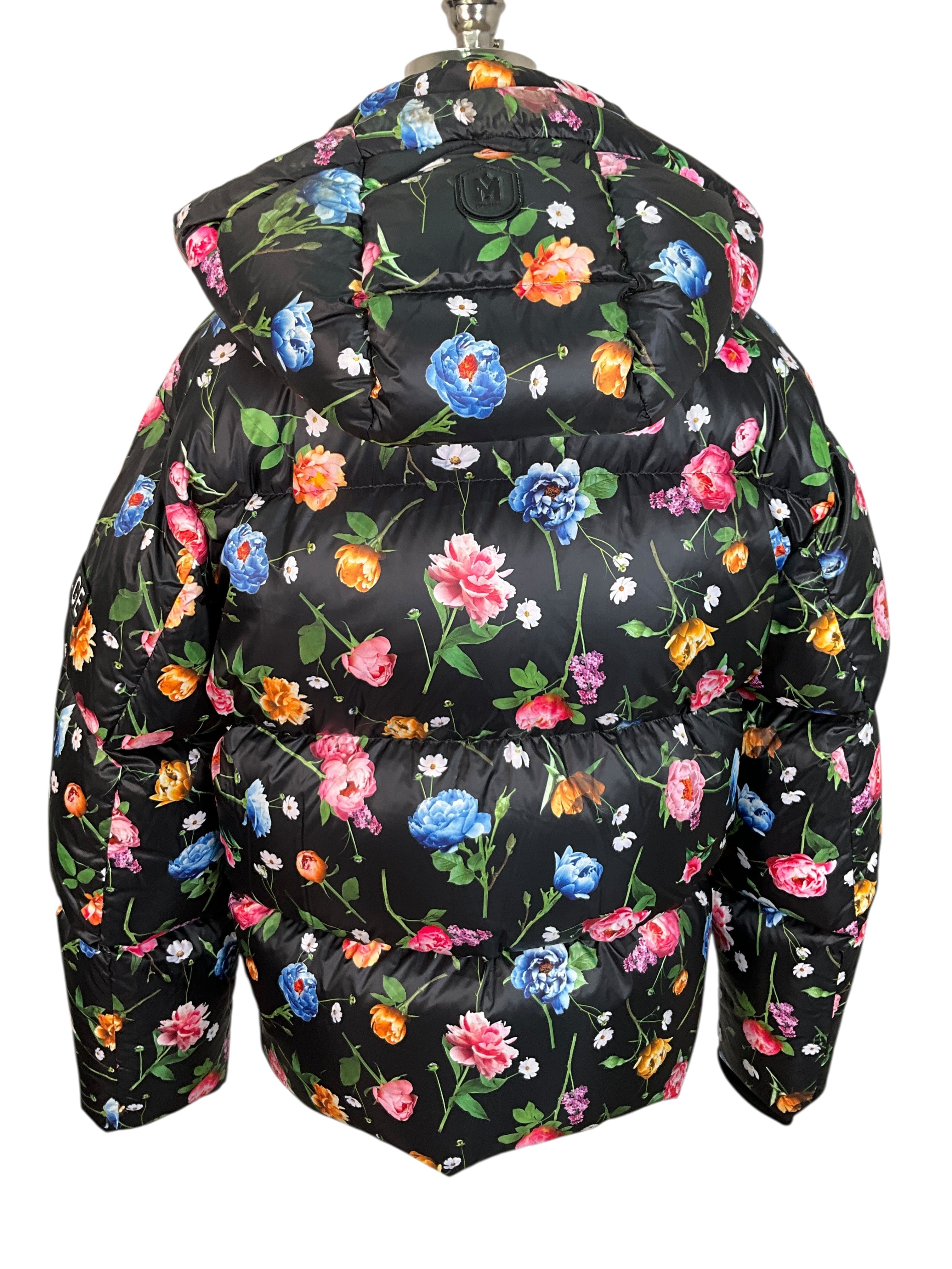 Mackage Kent Floral Down Puffer Jacket Size L NEW